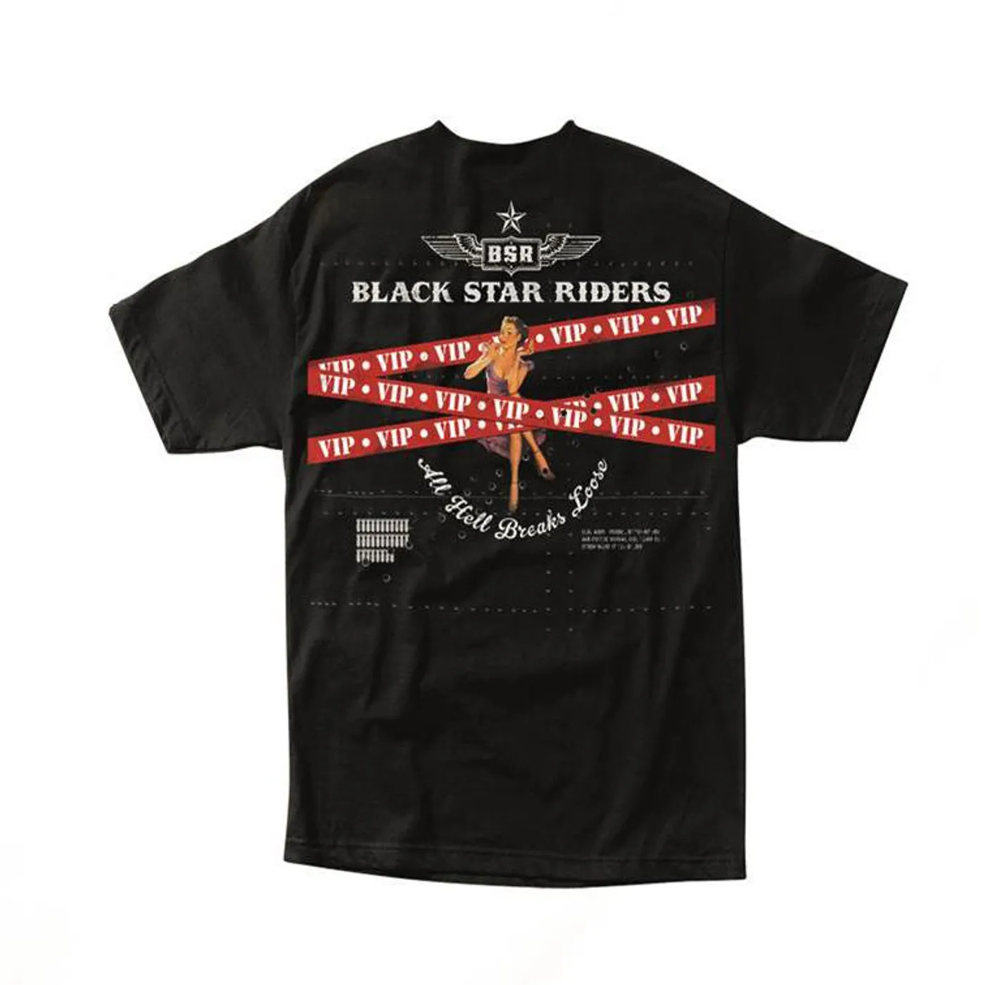 Black Star Riders All Hell Breaks Loose VIP Black Tee