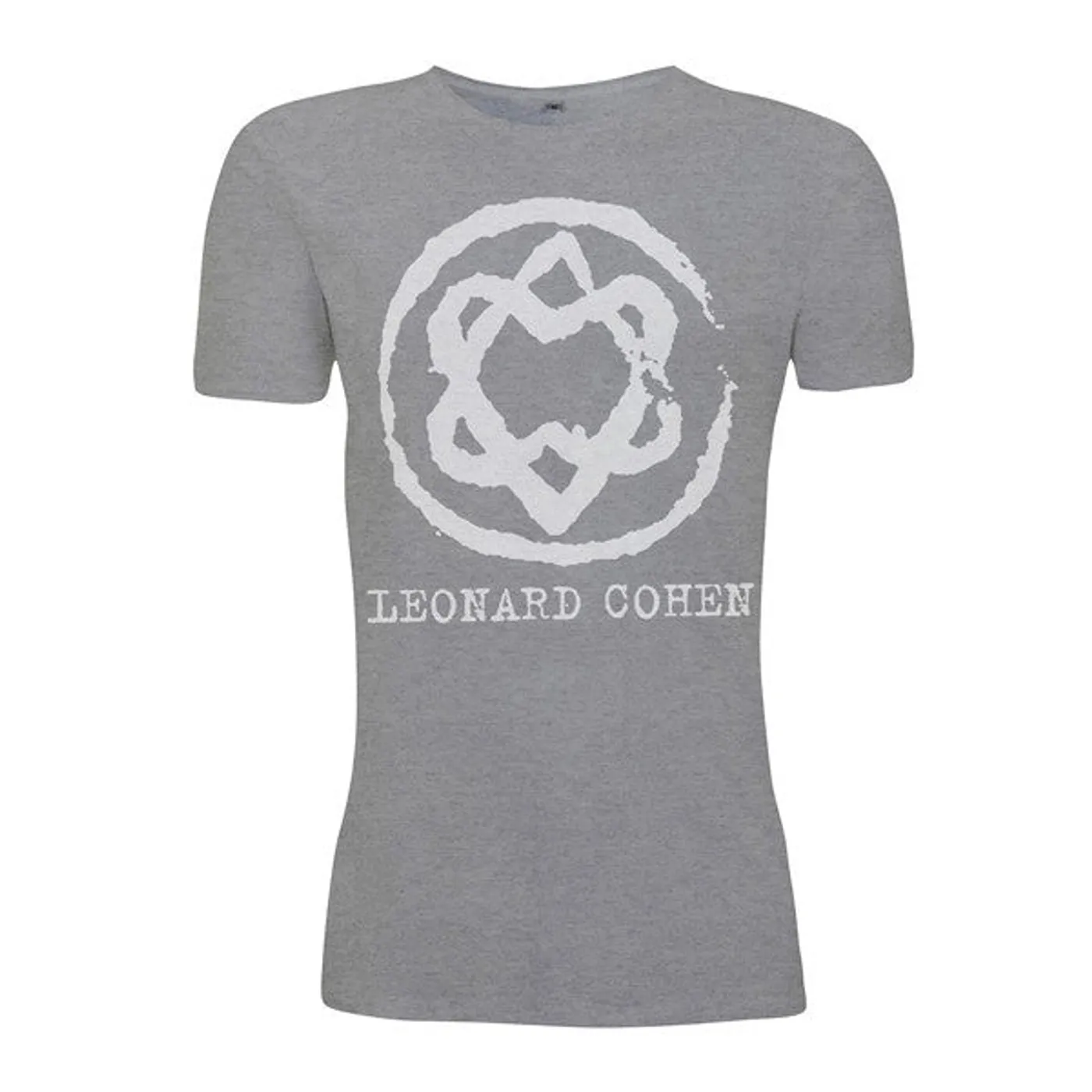 Leonard Cohen Grey Unified Heart Ladies Slim Fit T-Shirt