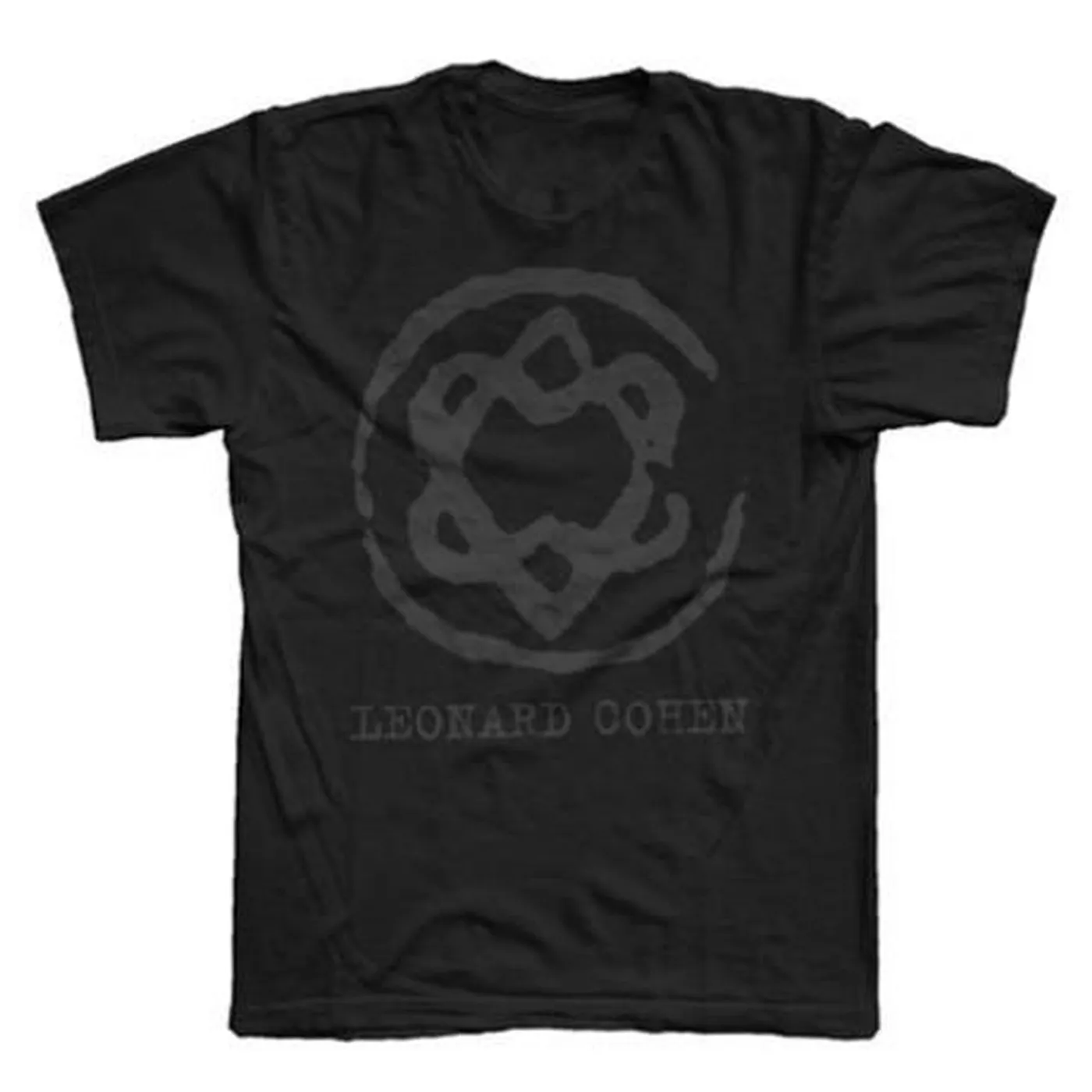 Leonard Cohen Black Unified Heart T-Shirt