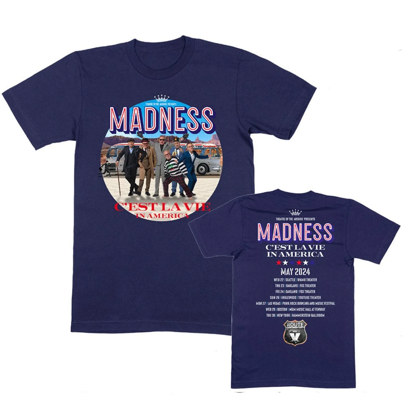 Madness CLV In America Tour T-Shirt Navy
