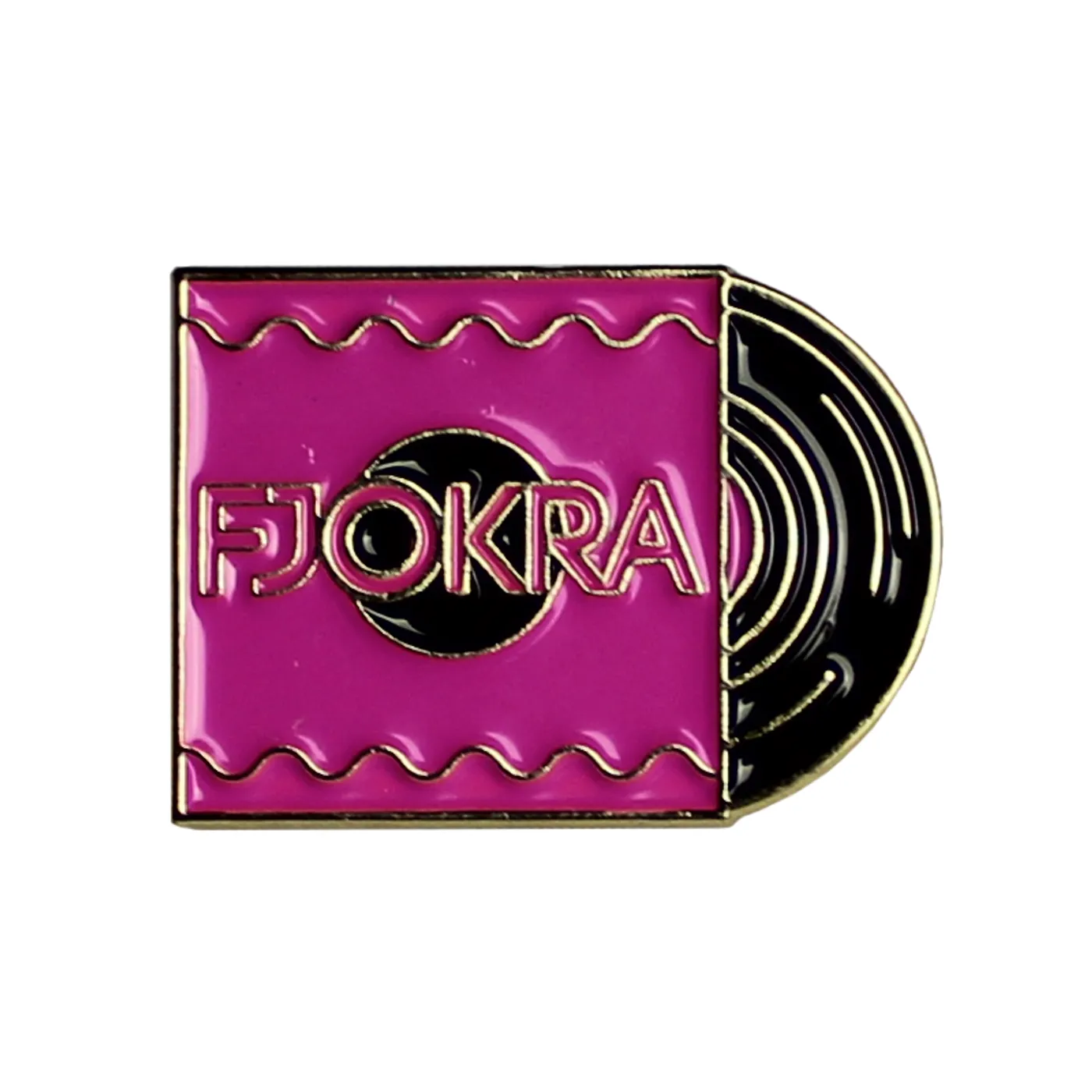 FJOKRA RECORD PIN BADGE