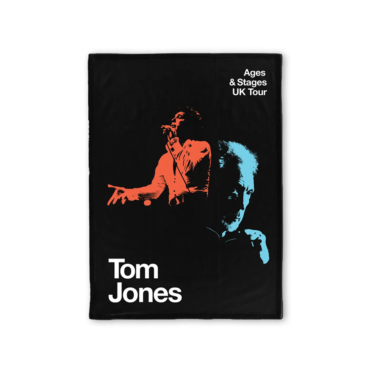 Tom Jones AGES & STAGES UK TOUR TEA TOWEL