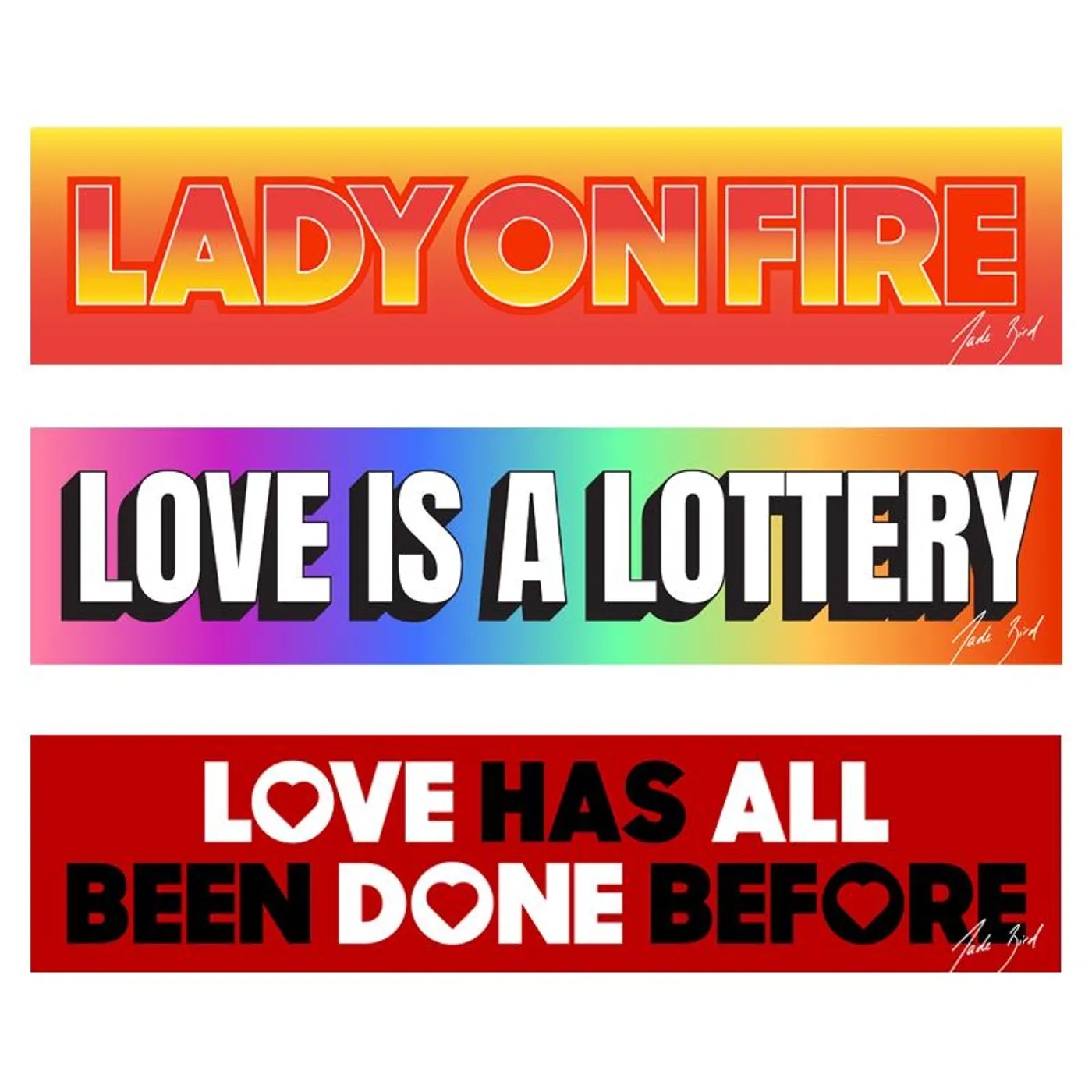 JADE BIRD BUMPER STICKER