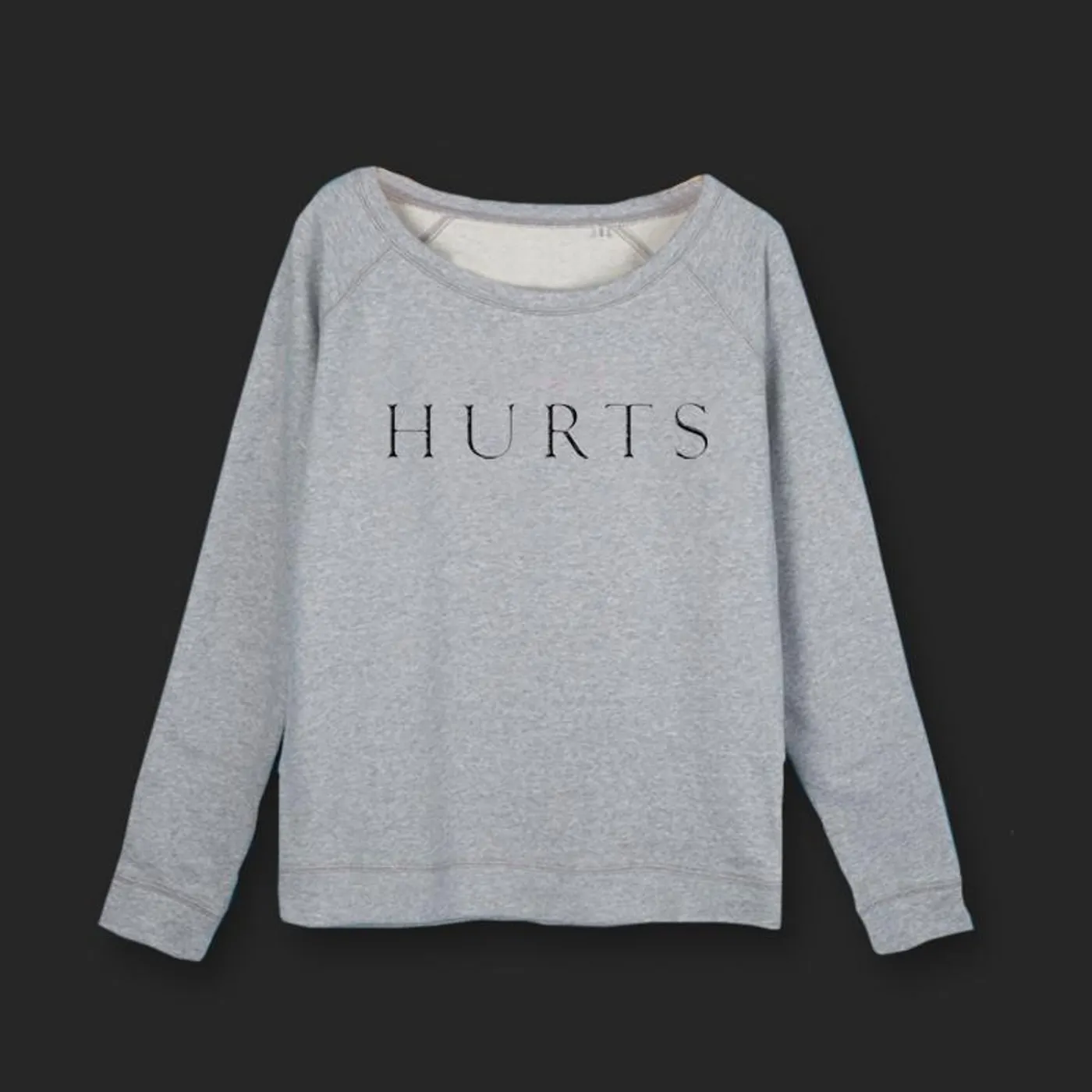 Hurts GIRLS EMBROIDERED LOGO GREY SWEATSHIRT