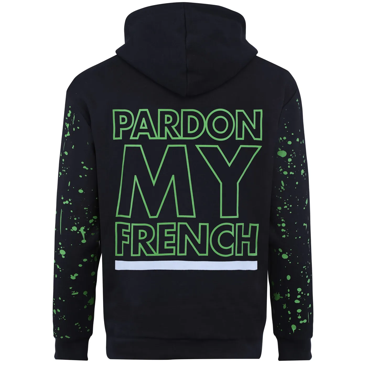 Pardon My French BLACK HOODIE SPLASH EDITION