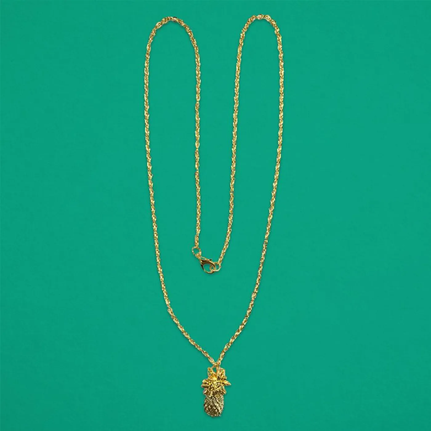 Glass Animals GOLD PLATED PINEAPPLE PENDANT