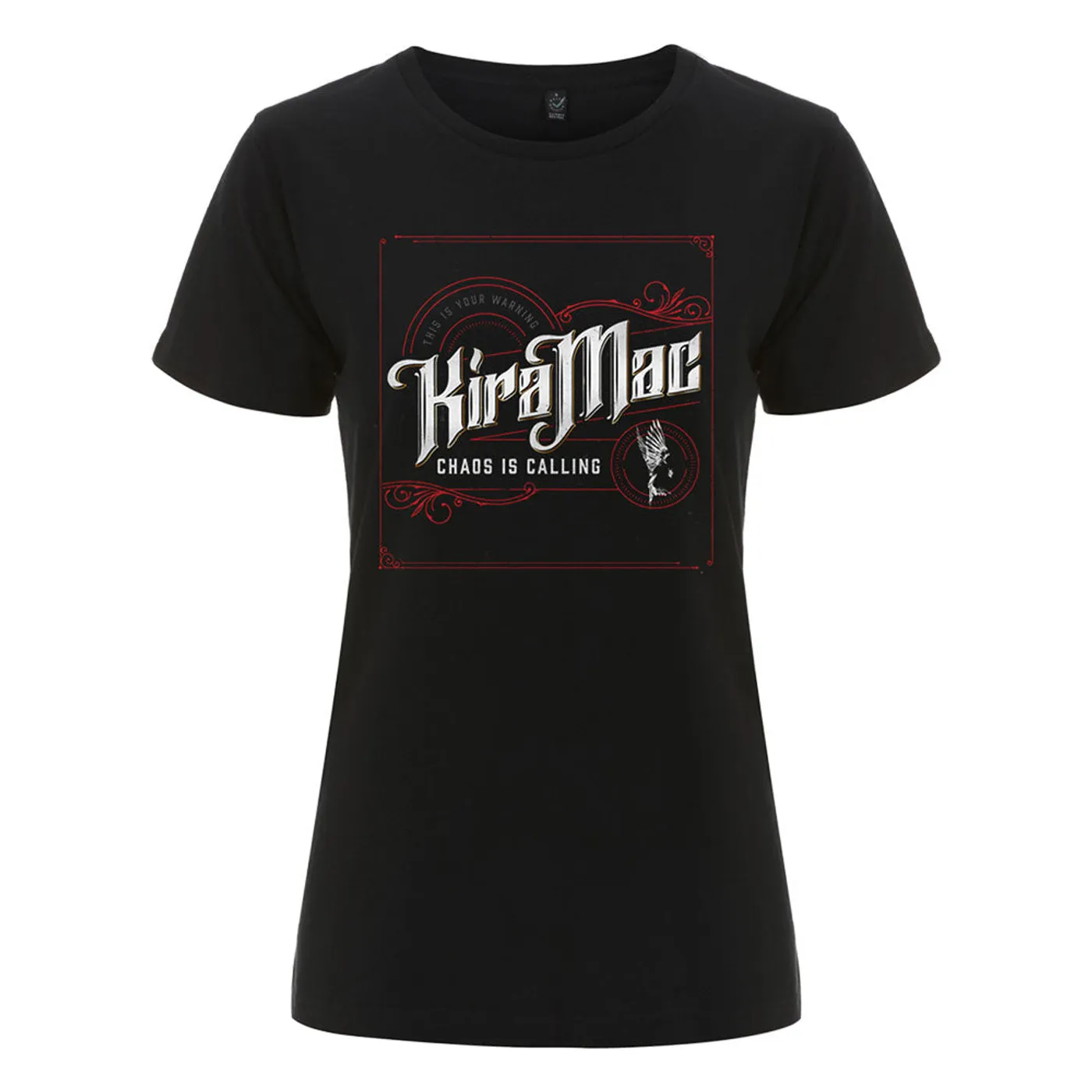 Kira Mac Chaos is Calling Womens T-Shirt Black