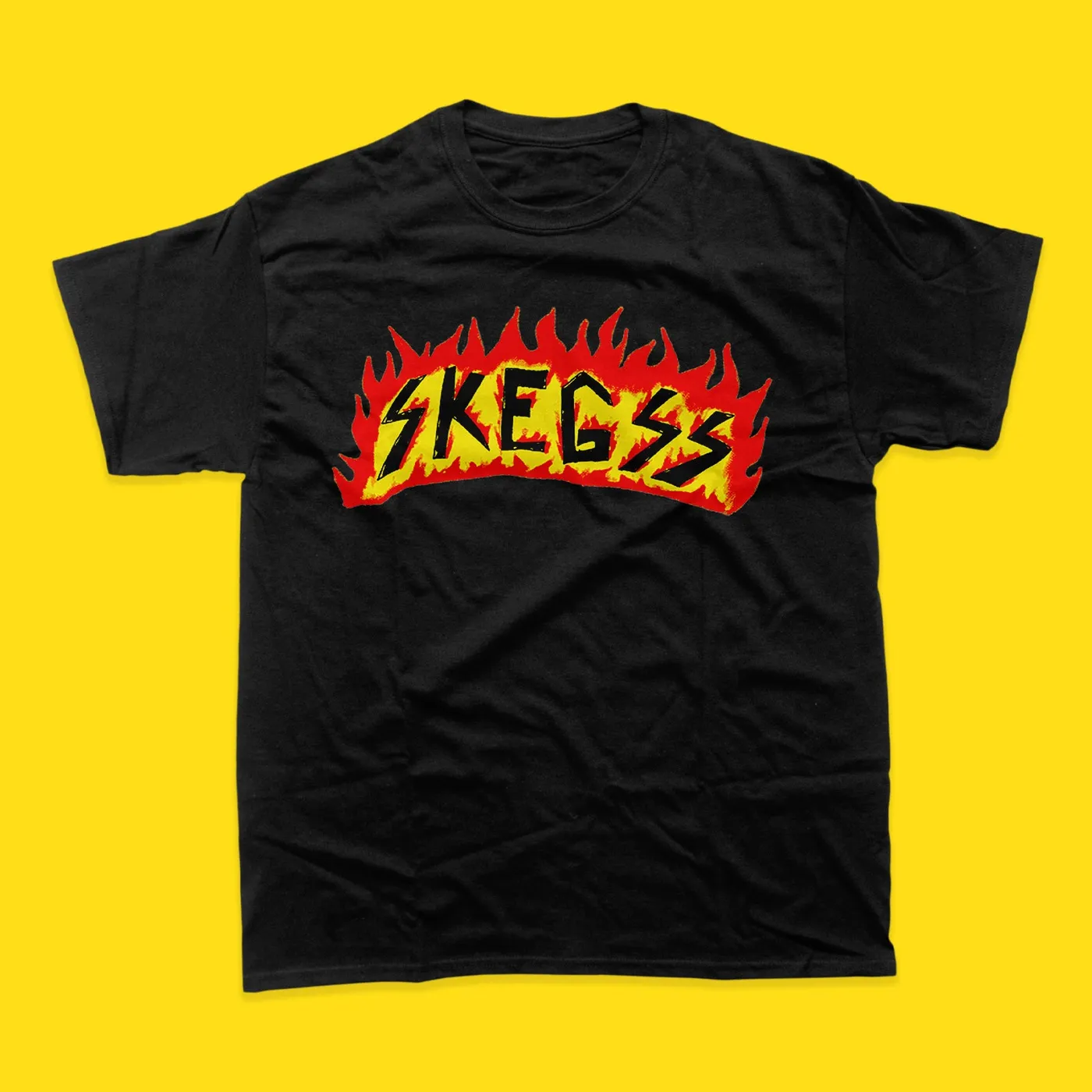 SKEGSS: FLAME LOGO TEE (BLACK)