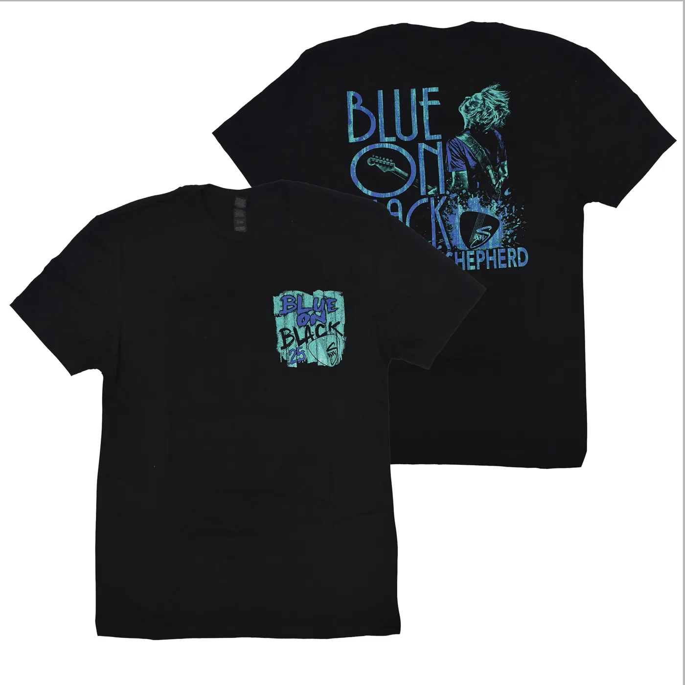 Kenny Wayne Shepherd BLUE ON BLACK BLACK T-SHIRT