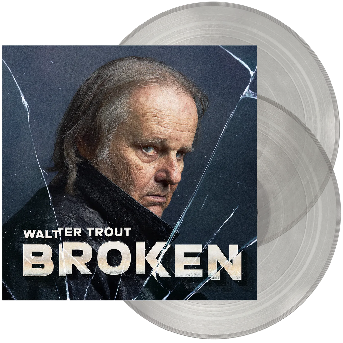 Walter Trout Broken (Double Transparent Vinyl) + Signed Print
