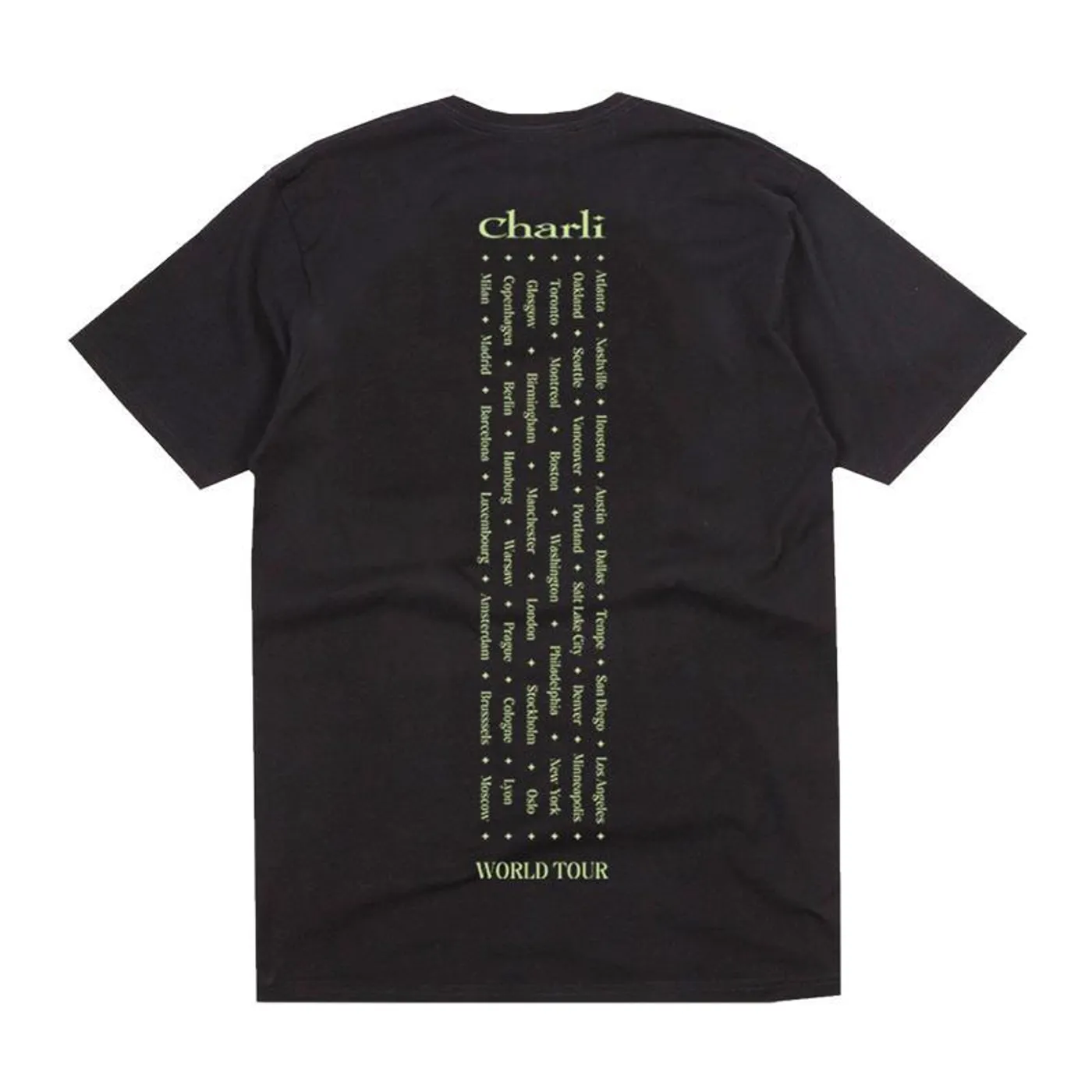 Charli xcx 2019 Black Tour Tee
