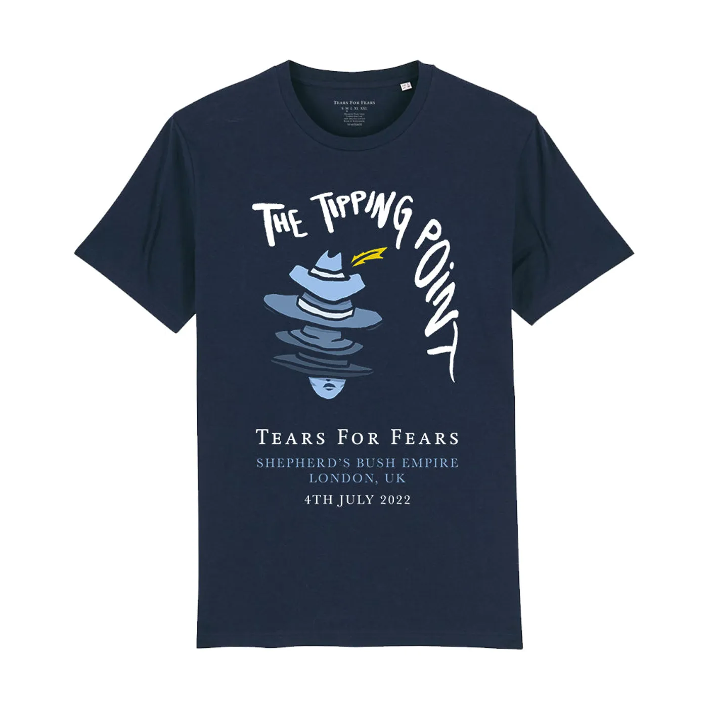 Tears For Fears SHEPHERDS BUSH EMPIRE 2022 NAVY EVENT TEE