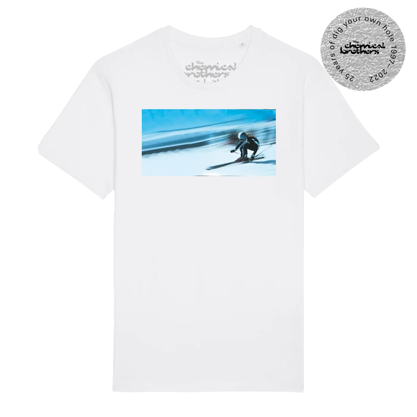 The Chemical Brothers LOOPS OF FURY WHITE T-SHIRT