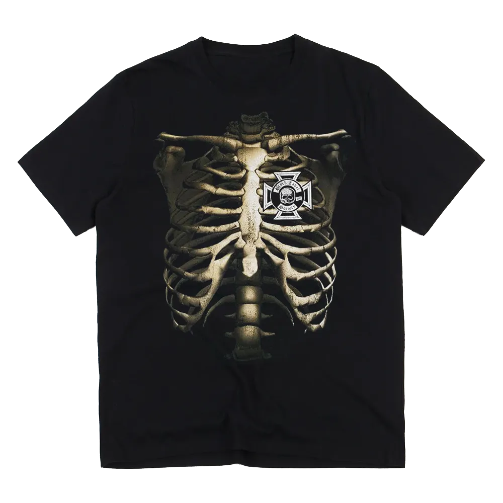 Rib Cage Men's Black T-Shirt
