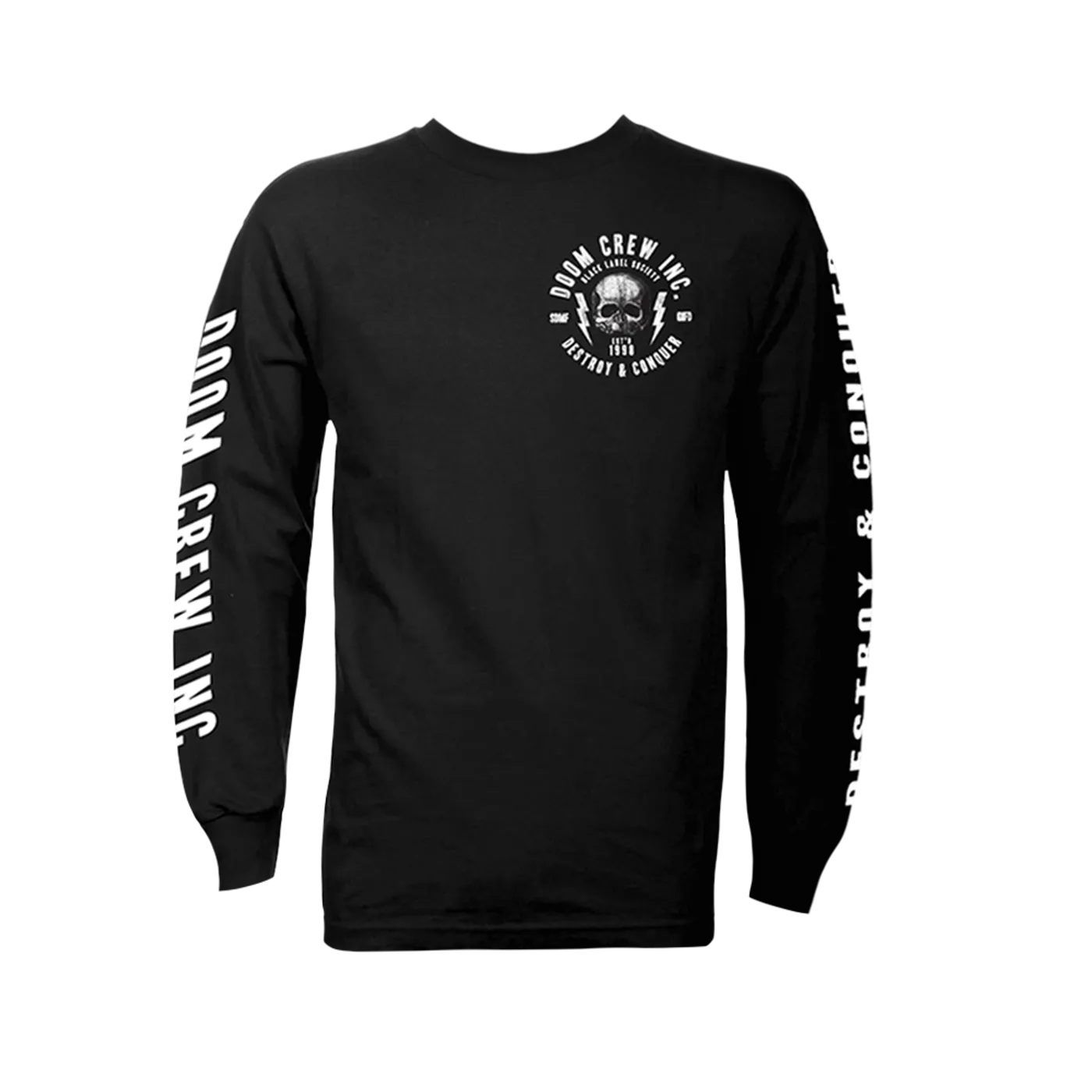 Black Label Society Doom Crew Inc. Destroy & Conquer Black Longsleeve Tee