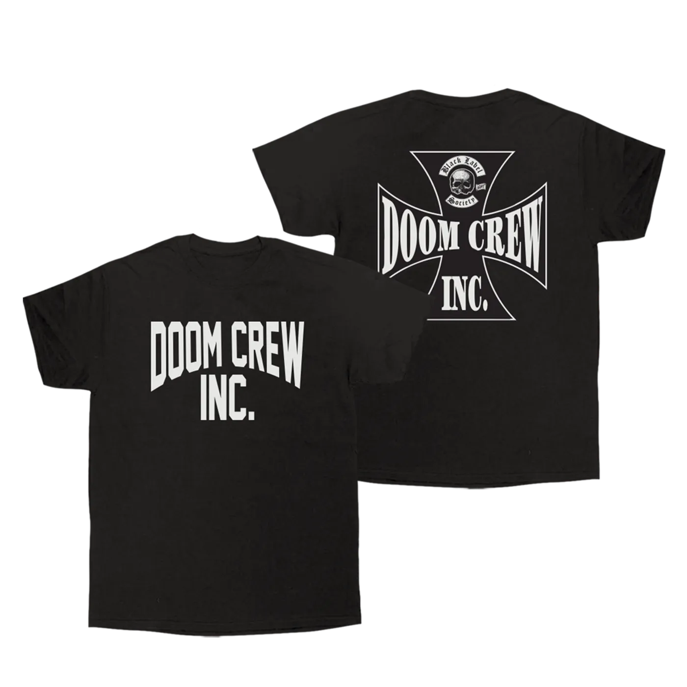 Black Label Society Doom Crew Inc. Collegiate Black Tee