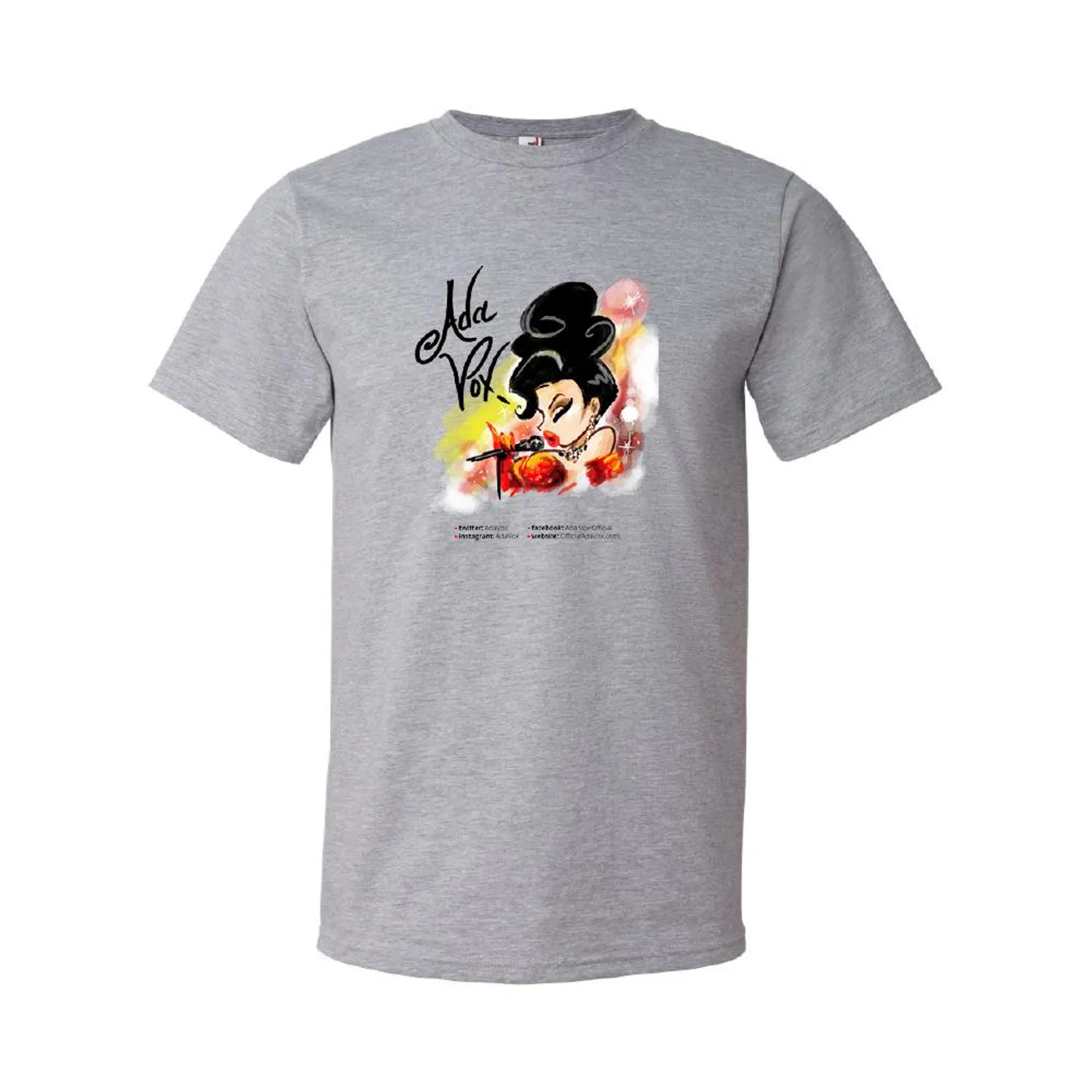 Ada Vox - Microphone Tee (Grey)