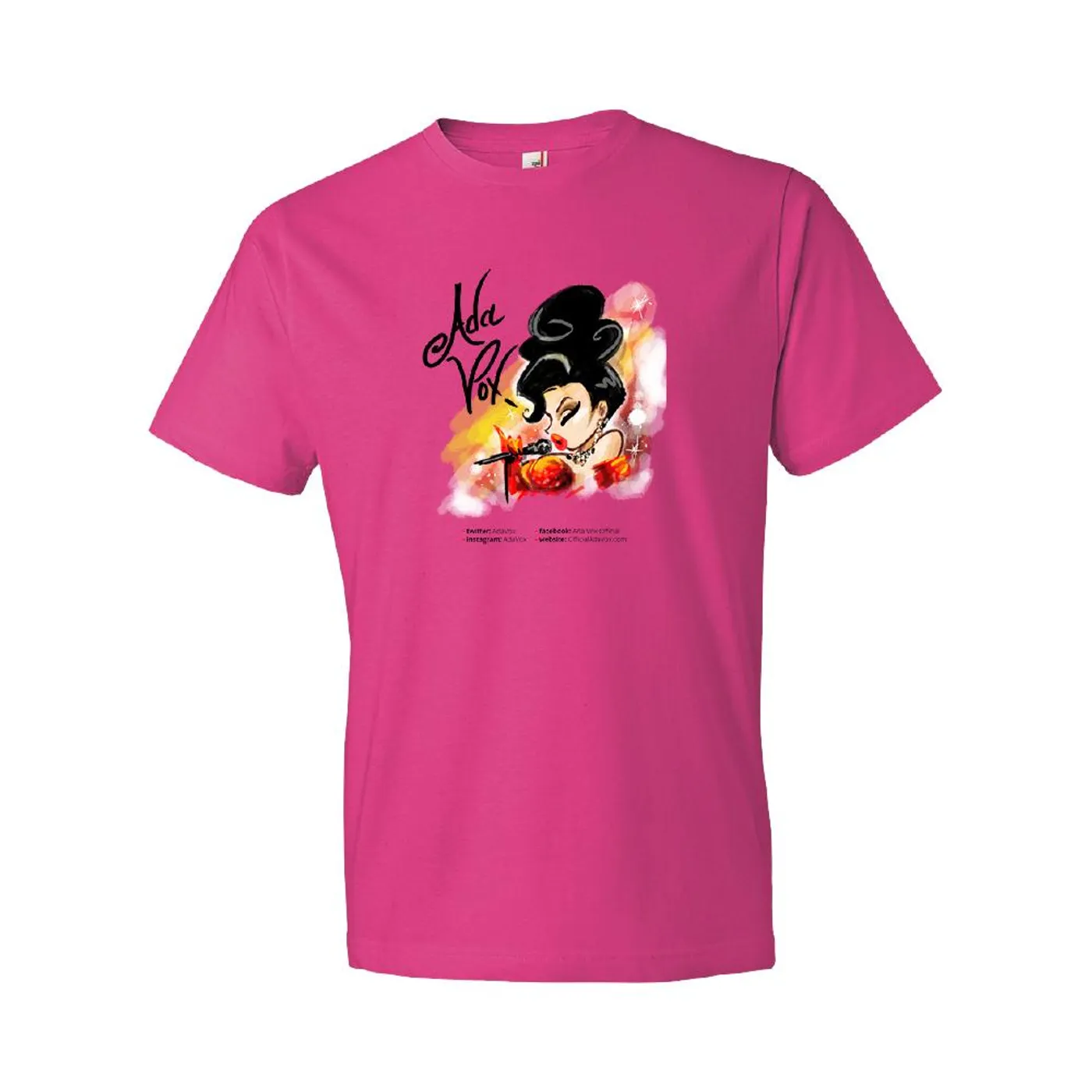 Ada Vox - Microphone Tee (Pink)