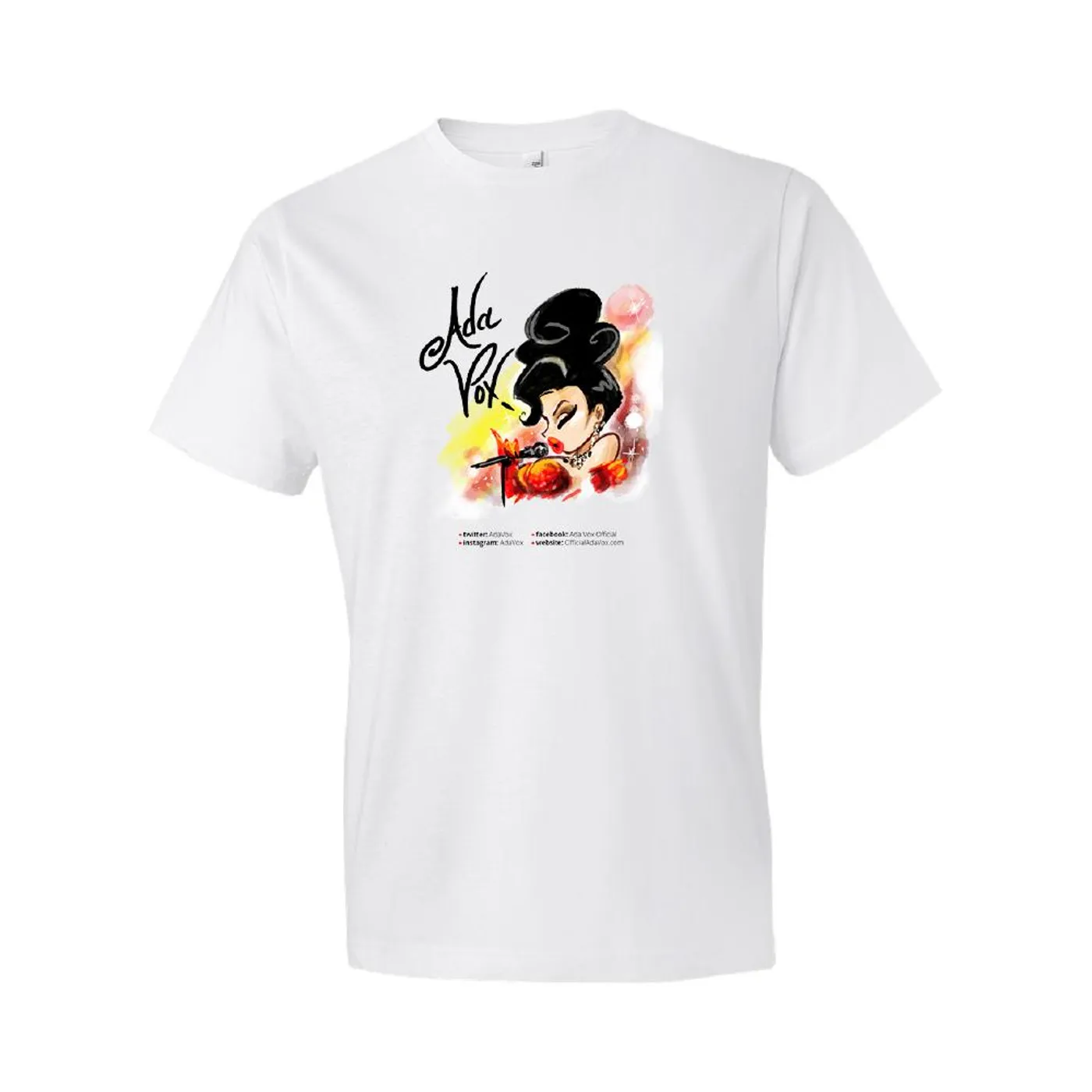 Ada Vox - Microphone Tee (White)