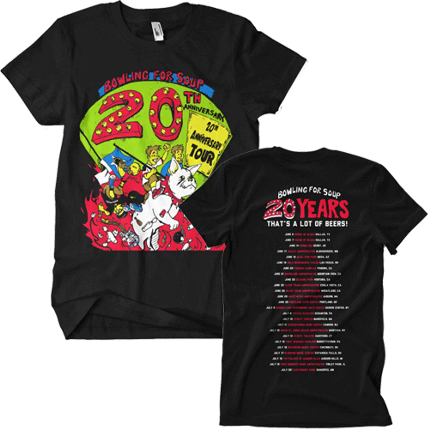 Bowling For Soup -20th Anniversary Tour Tee (3XL Only)
