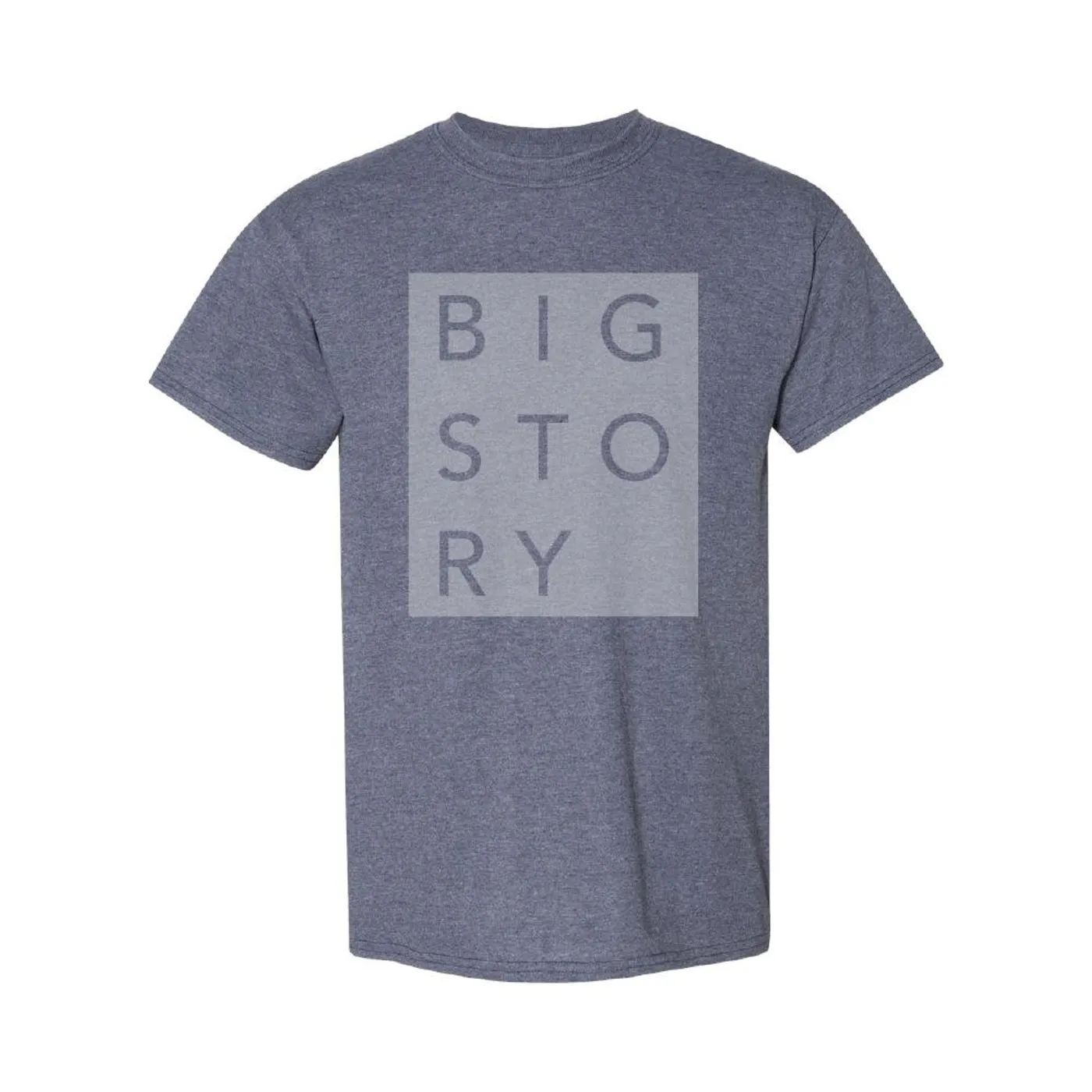 Big Story - Block Letter Tee (Heather Navy)