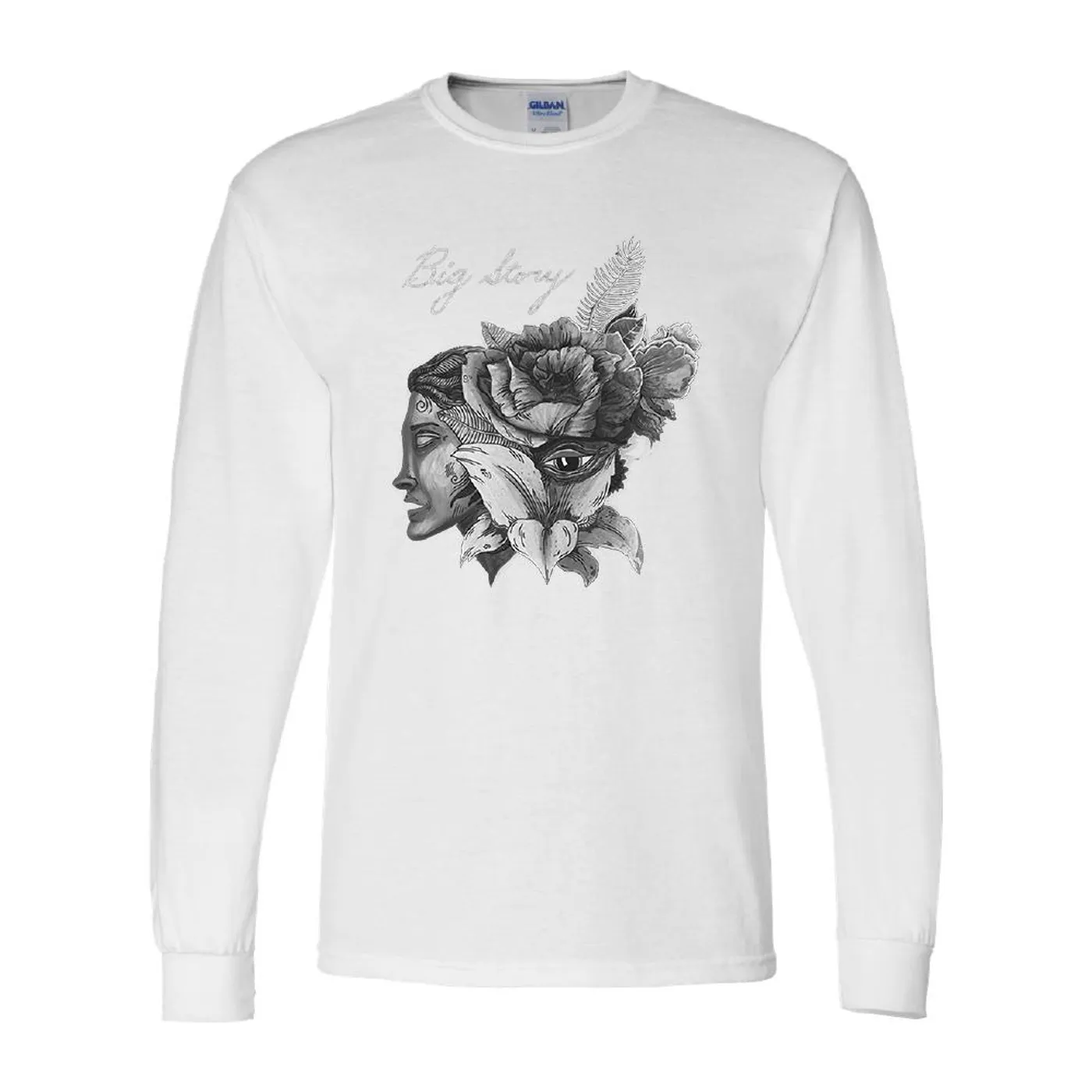 Big Story - Rose Face Long Sleeve (White)