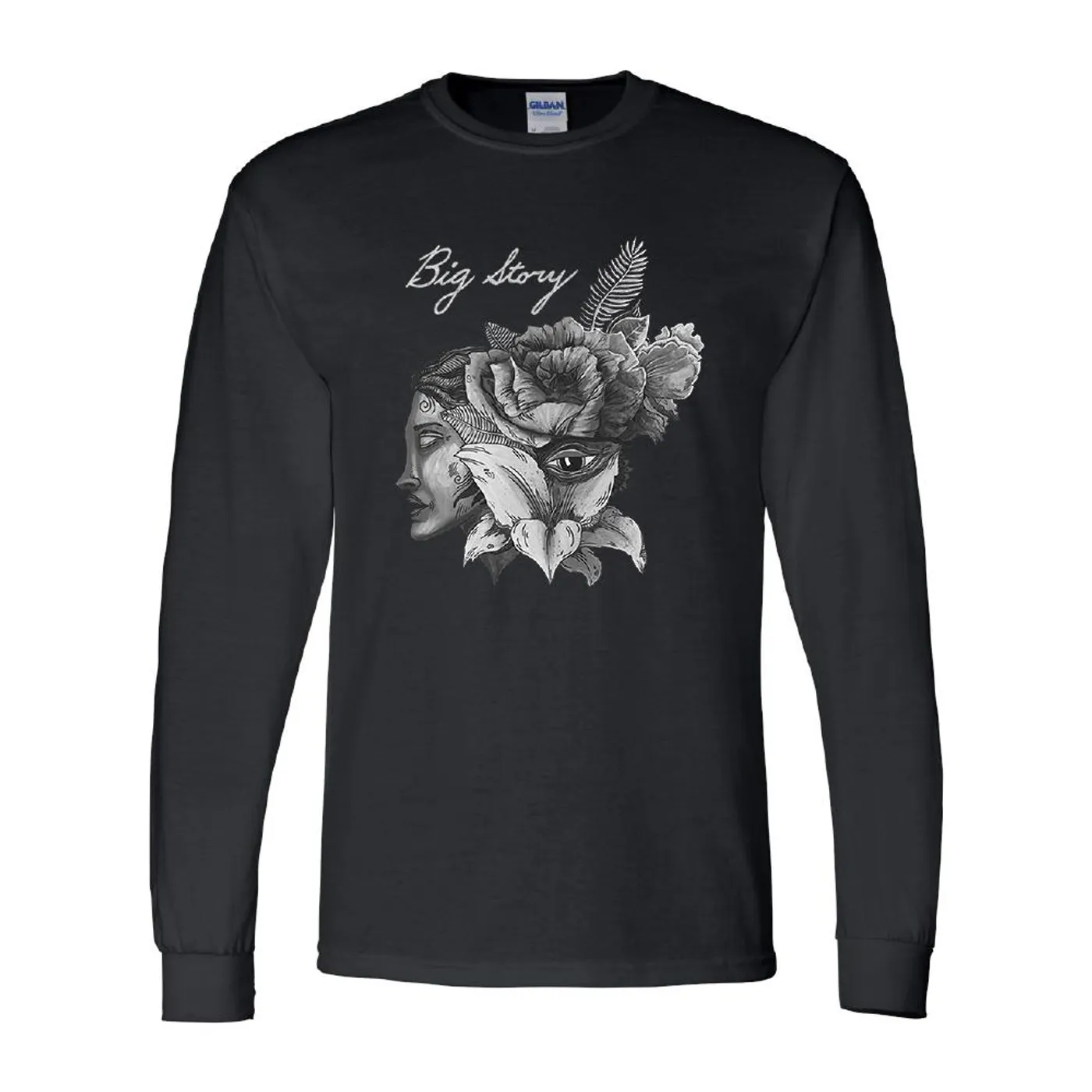 Big Story - Rose Face Long Sleeve (Black)