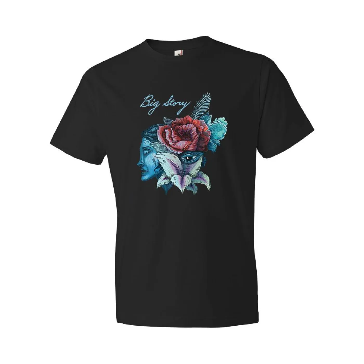 Big Story - Rose Face Short Sleeve Tee (Black)