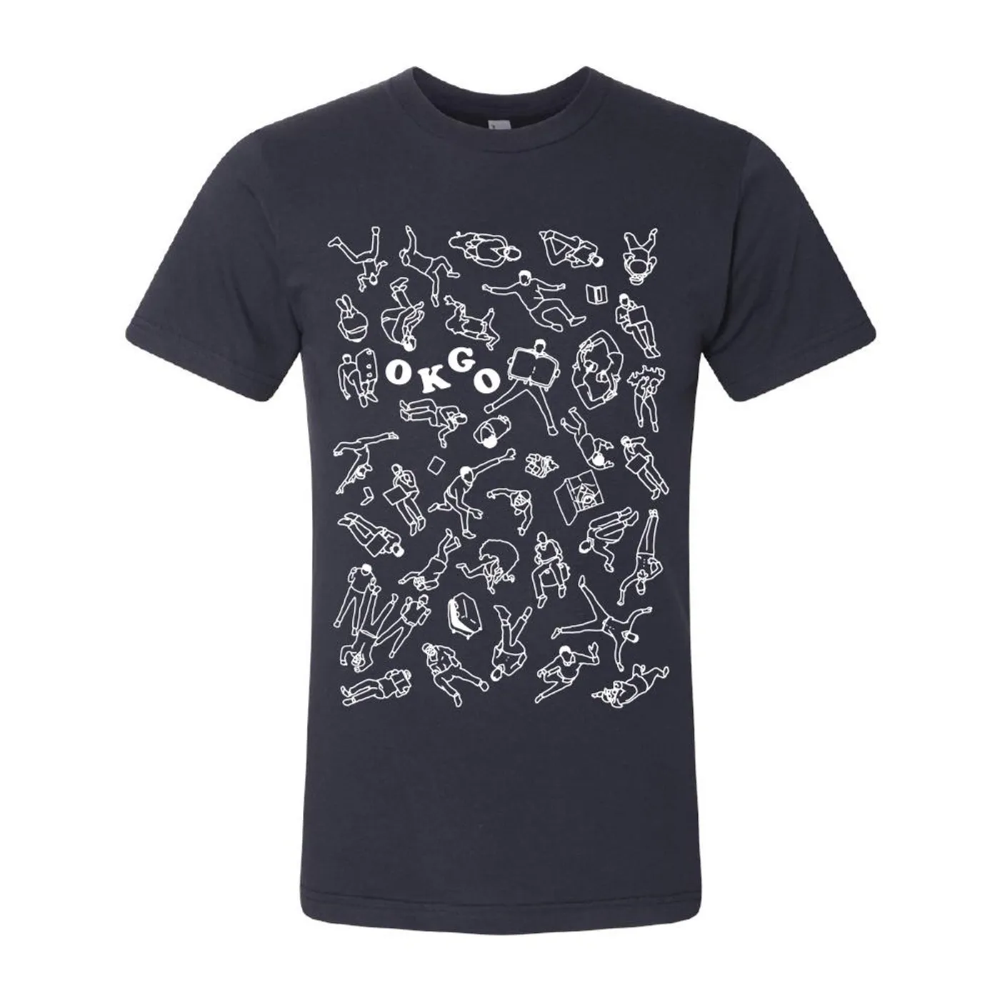 OK Go - Upside Down & Inside Out Collage Tee (Navy)