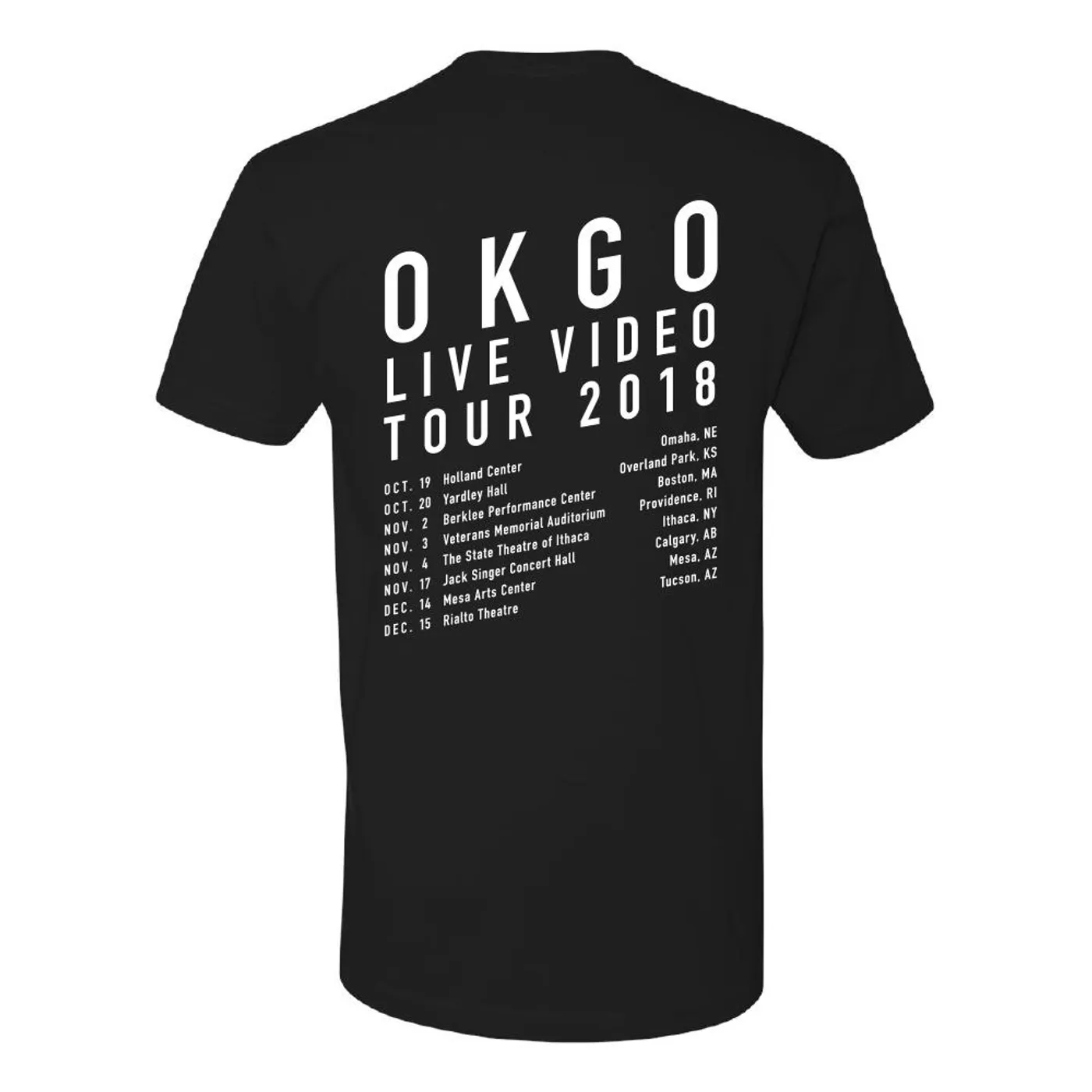OK Go - 2018 Tour Tee (Black)