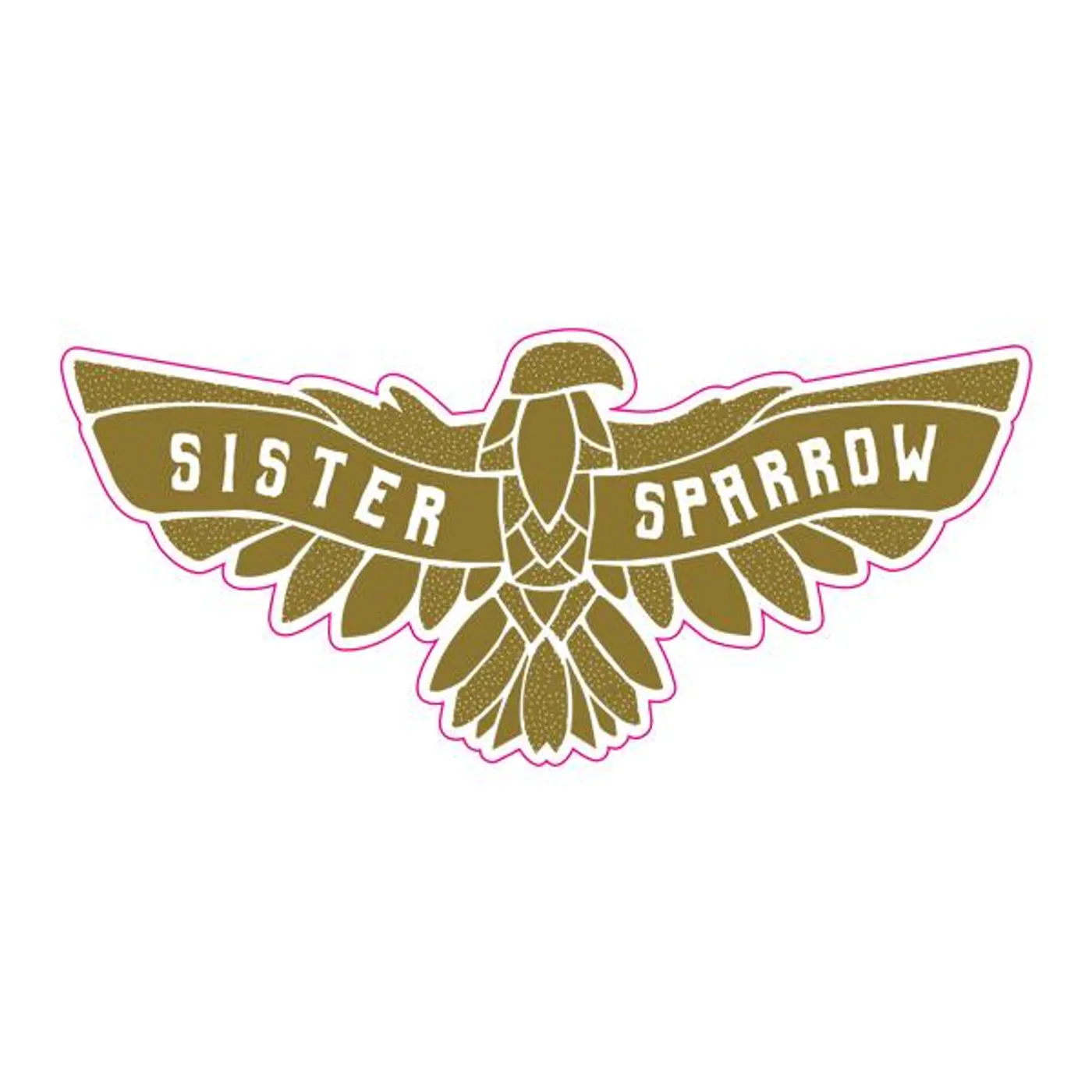 Sister Sparrow and the Dirty Birds Sister Sparrow - Gold Hawk Sticker