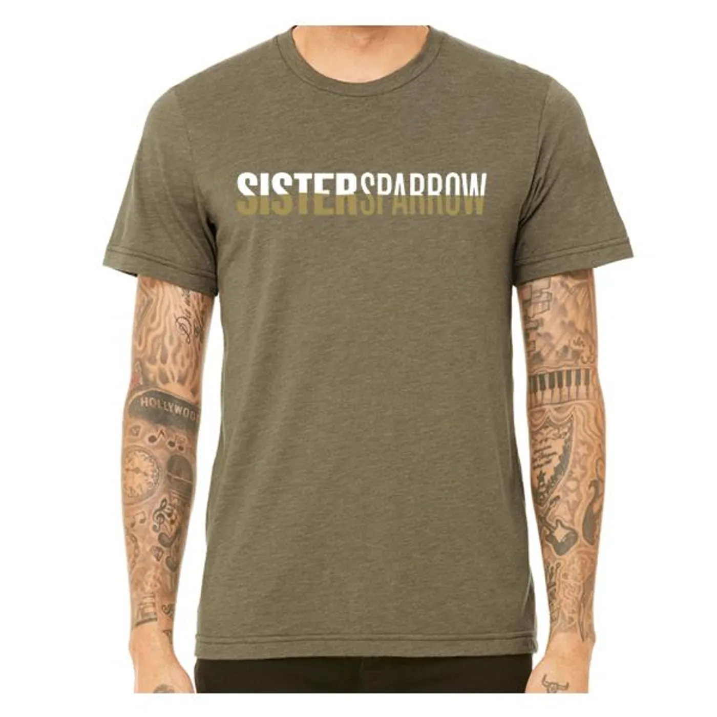 Sister Sparrow and the Dirty Birds Sister Sparrow - Ombre Logo Tee (Heather Green)