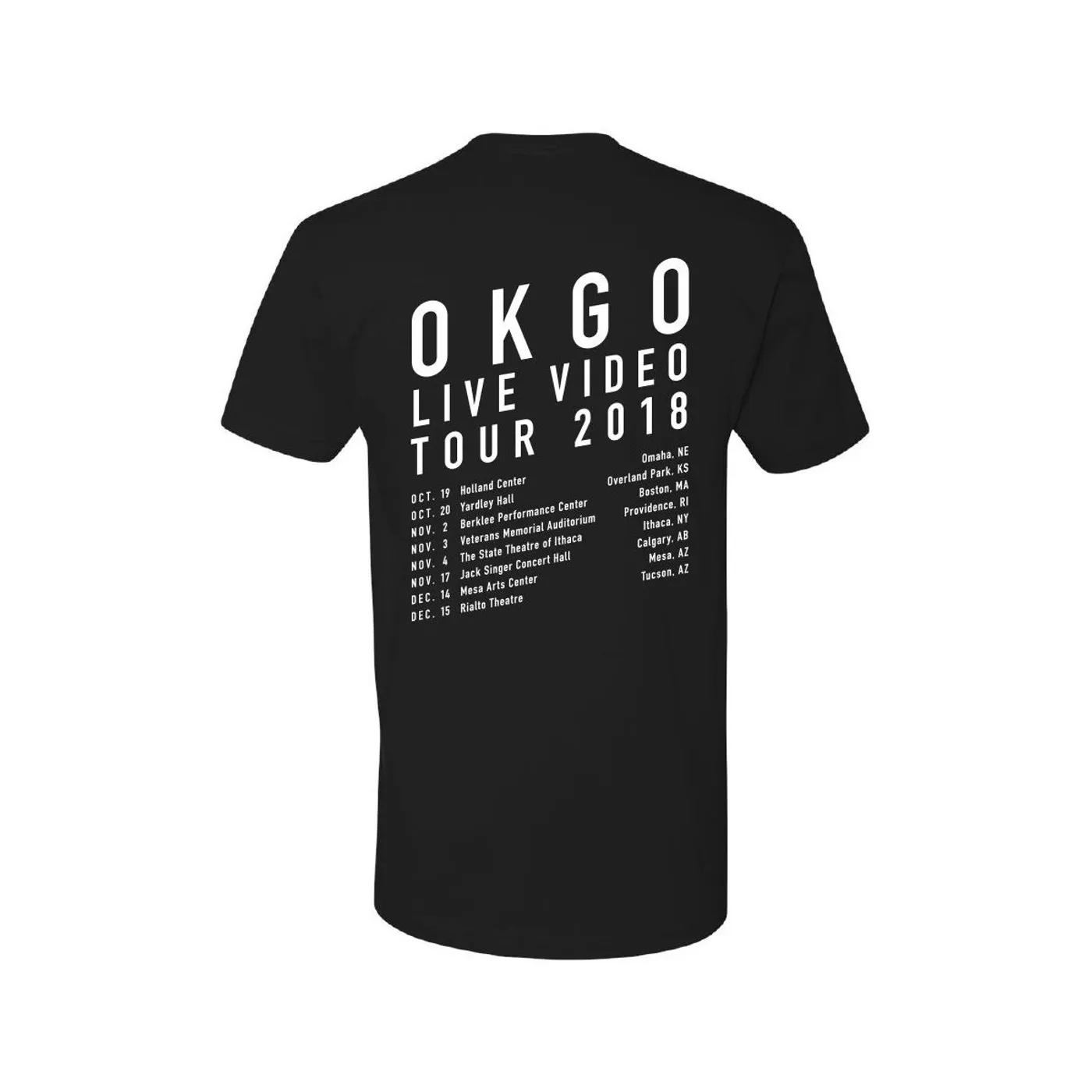 OK Go - 2018 Youth Tour Tee (Black)
