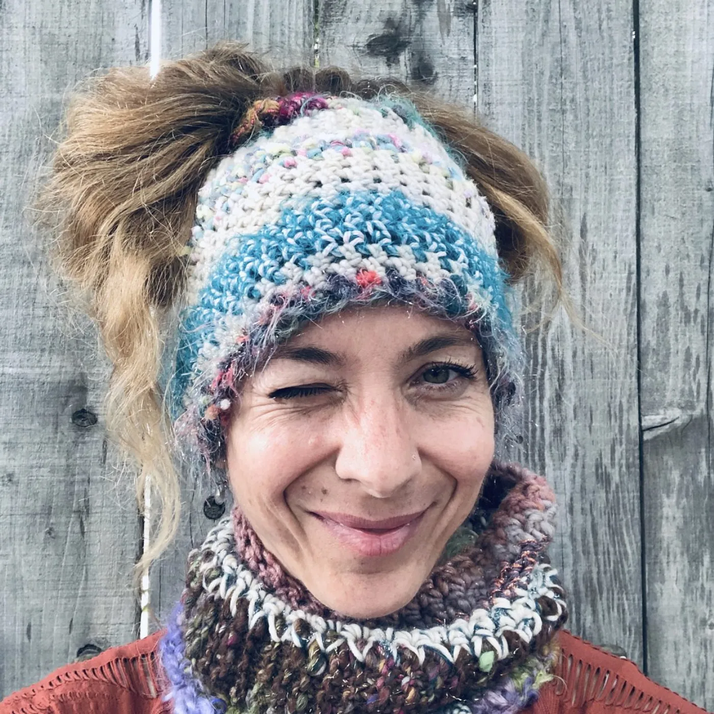 Moon Unit - MOONUKNITS™ - Knit Hat (The Purply One)