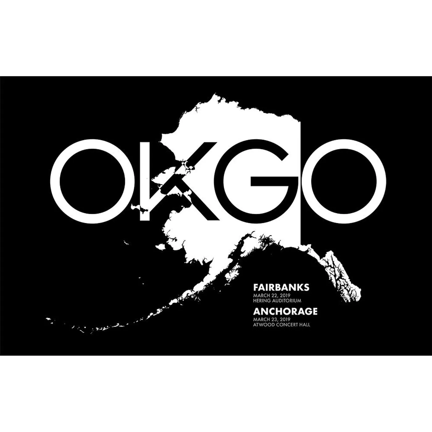 OK Go - 2019 Alaska Tour Poster