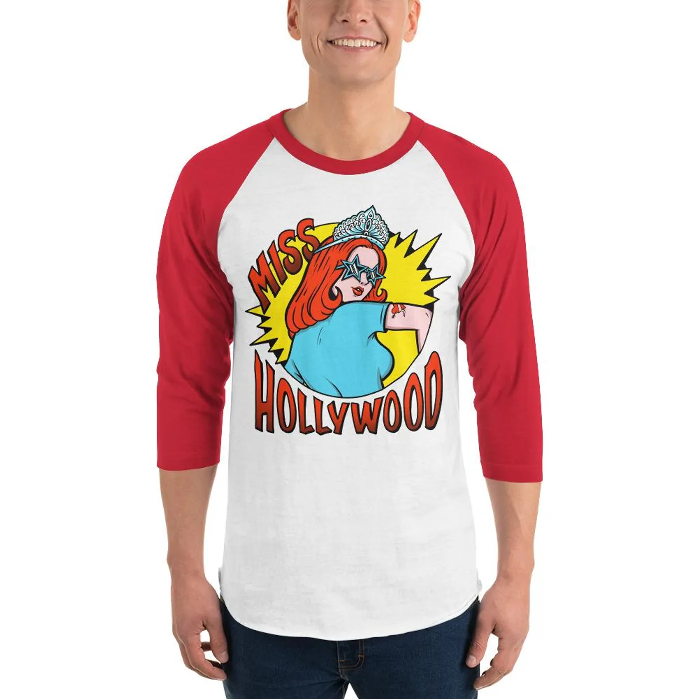 Miss Hollywood - Logo Baseball Tee