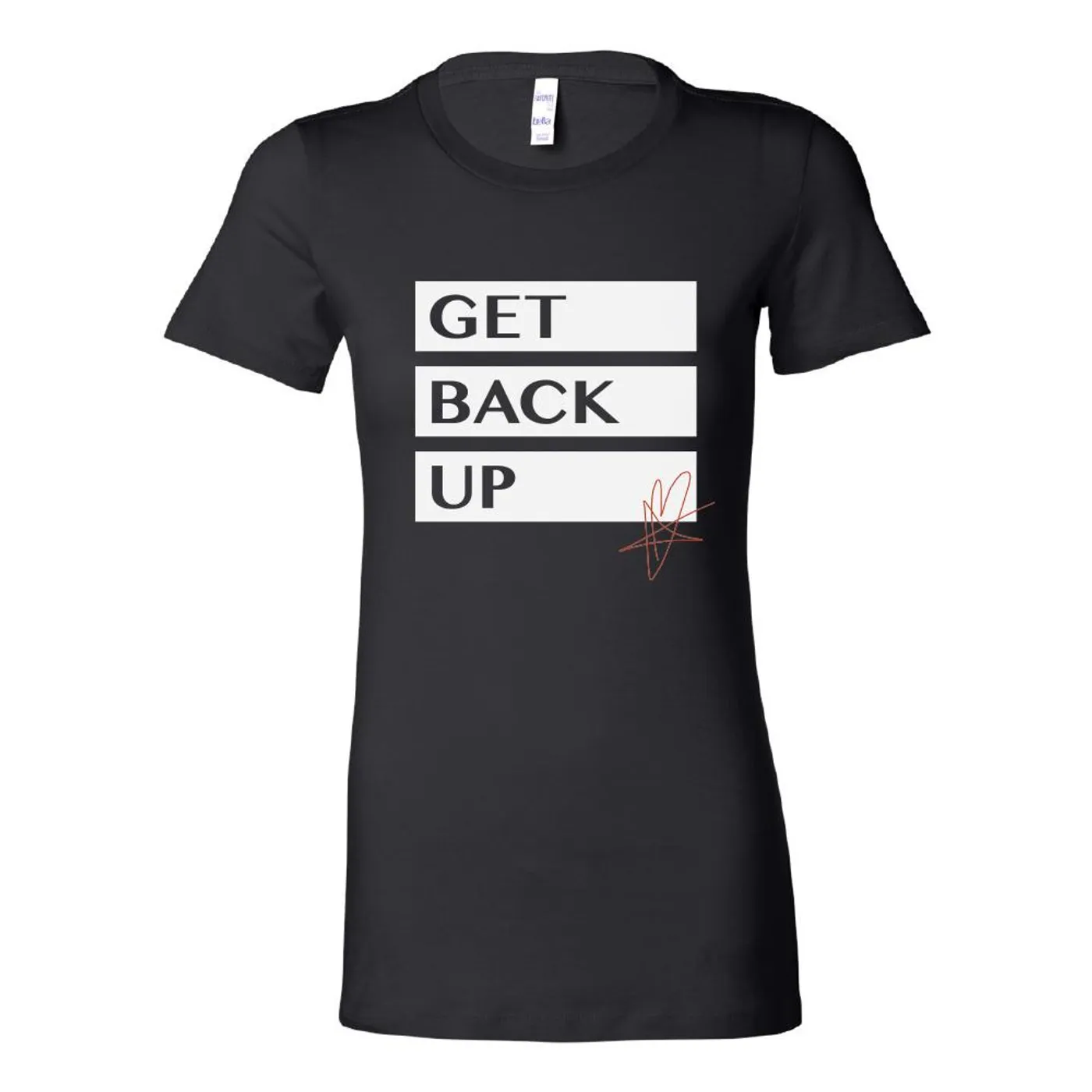 Gunner Black Co Justin Furstenfeld - Signature Series Get Back Up Ladies Tee