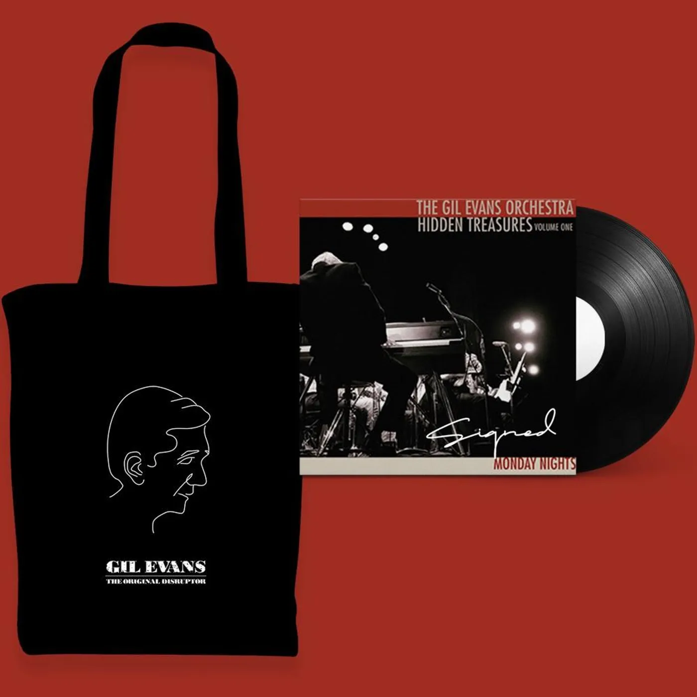 Gil Evans - Signed LP and Tote Bundle