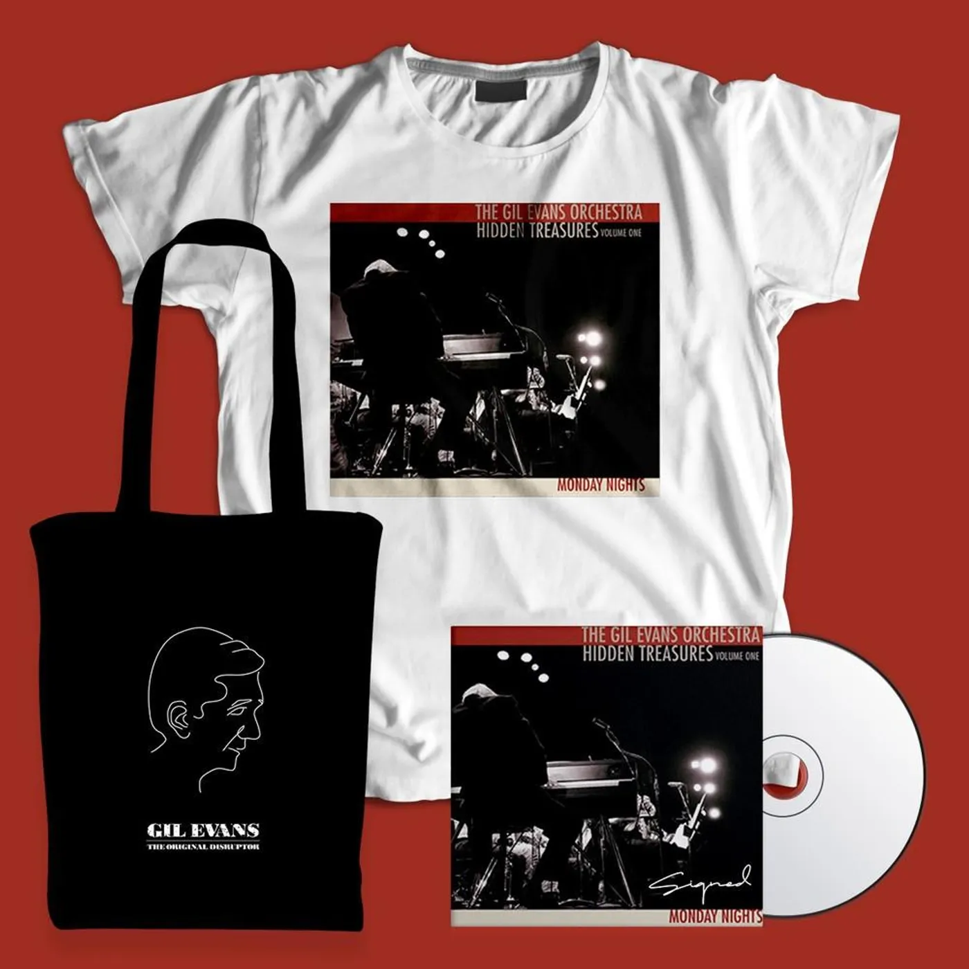 Gil Evans - Signed CD + T-shirt + Tote Bundle