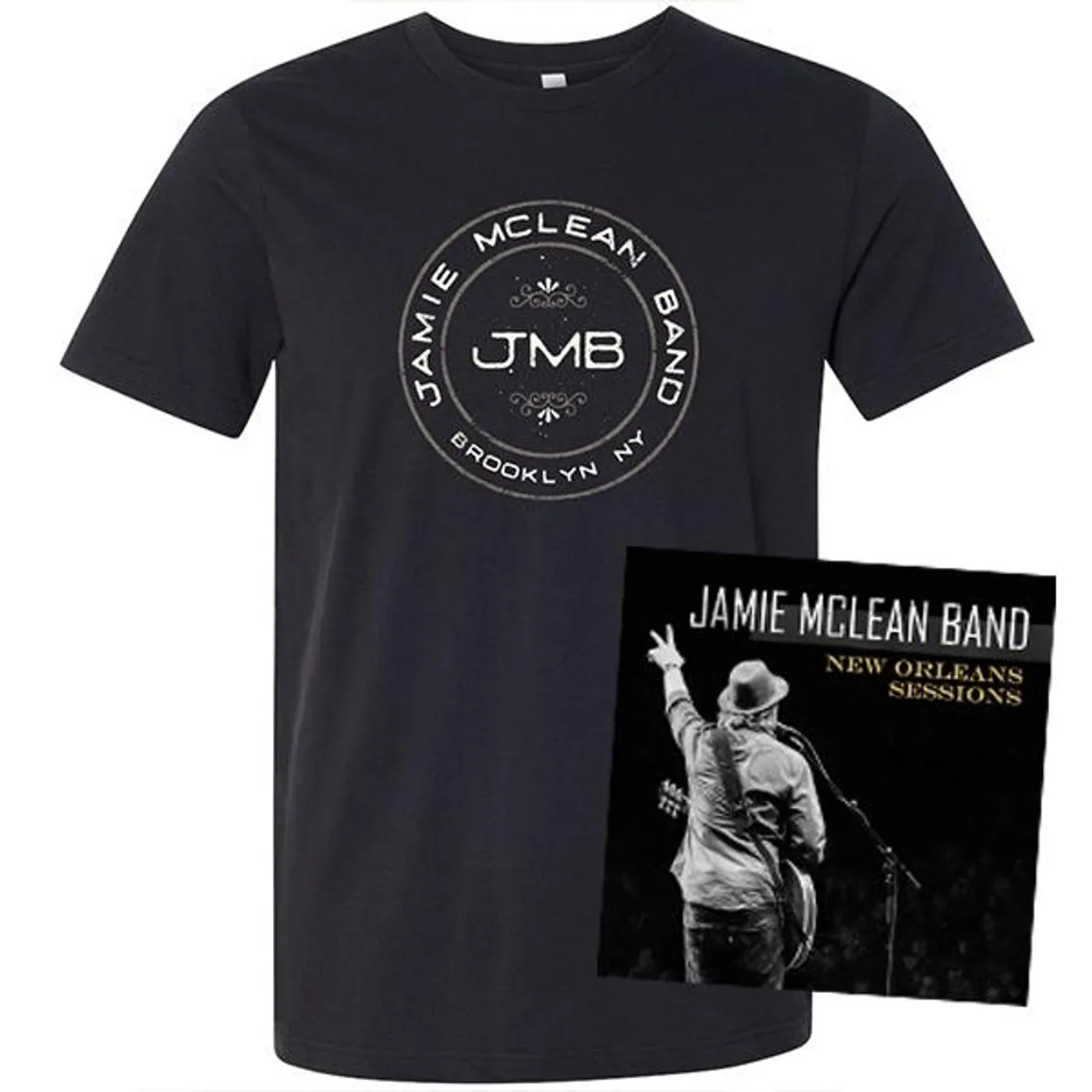 Jamie Mclean Band - New Orleans Sessions Signed CD + Tee Bundle