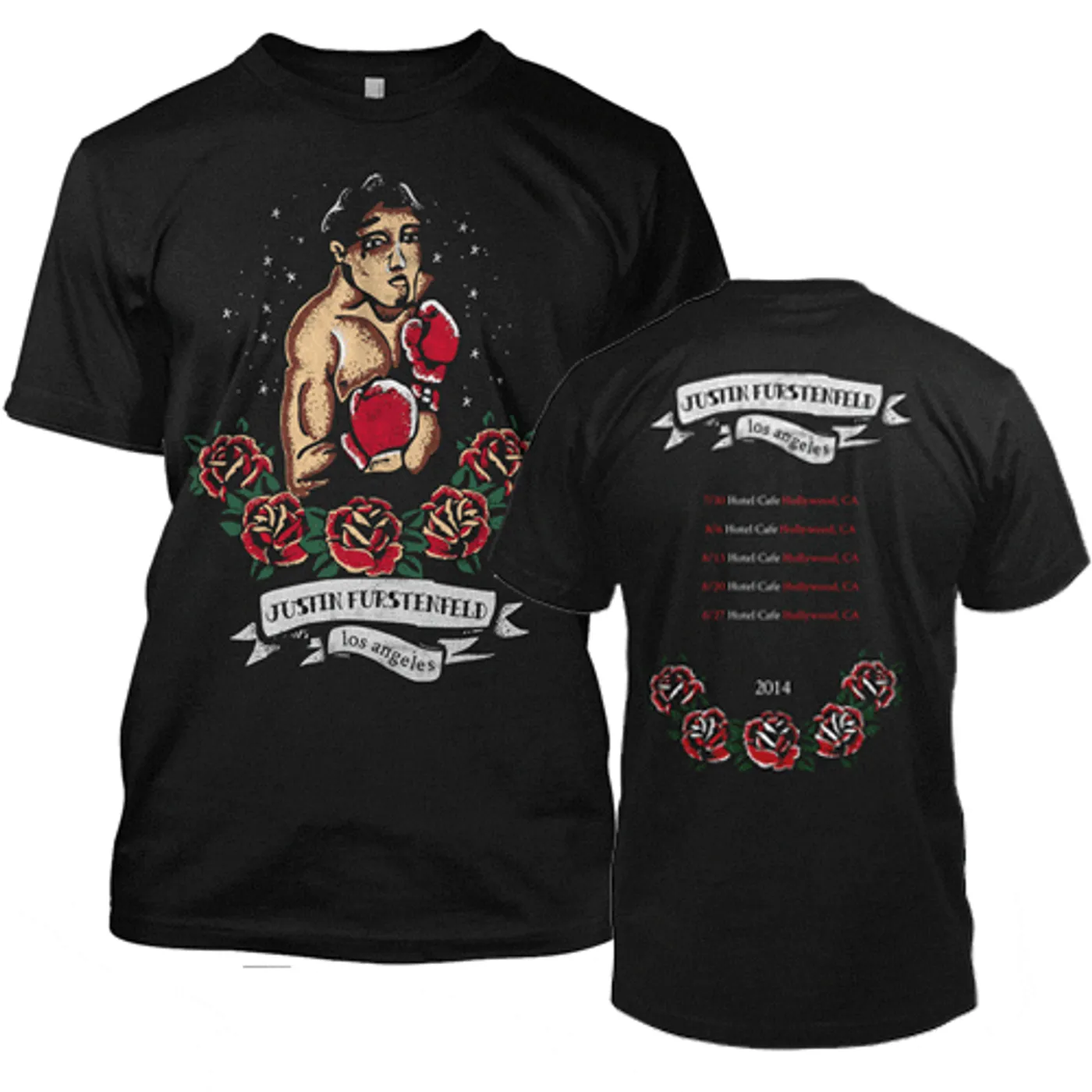 Justin Furstenfeld - An Open Book Boxer 2014 Tour Tee SMALL ONLY