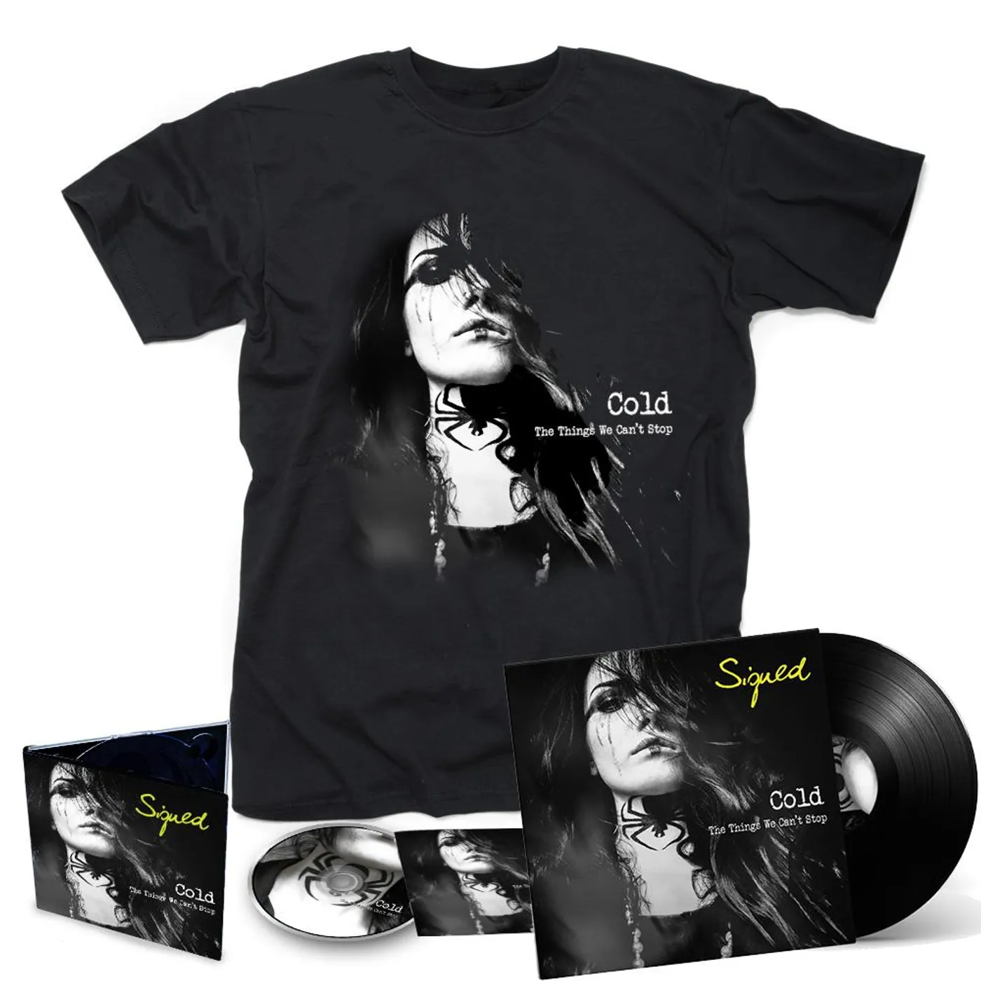 Cold - The Things We Can't Stop SIGNED LP + CD + Tee