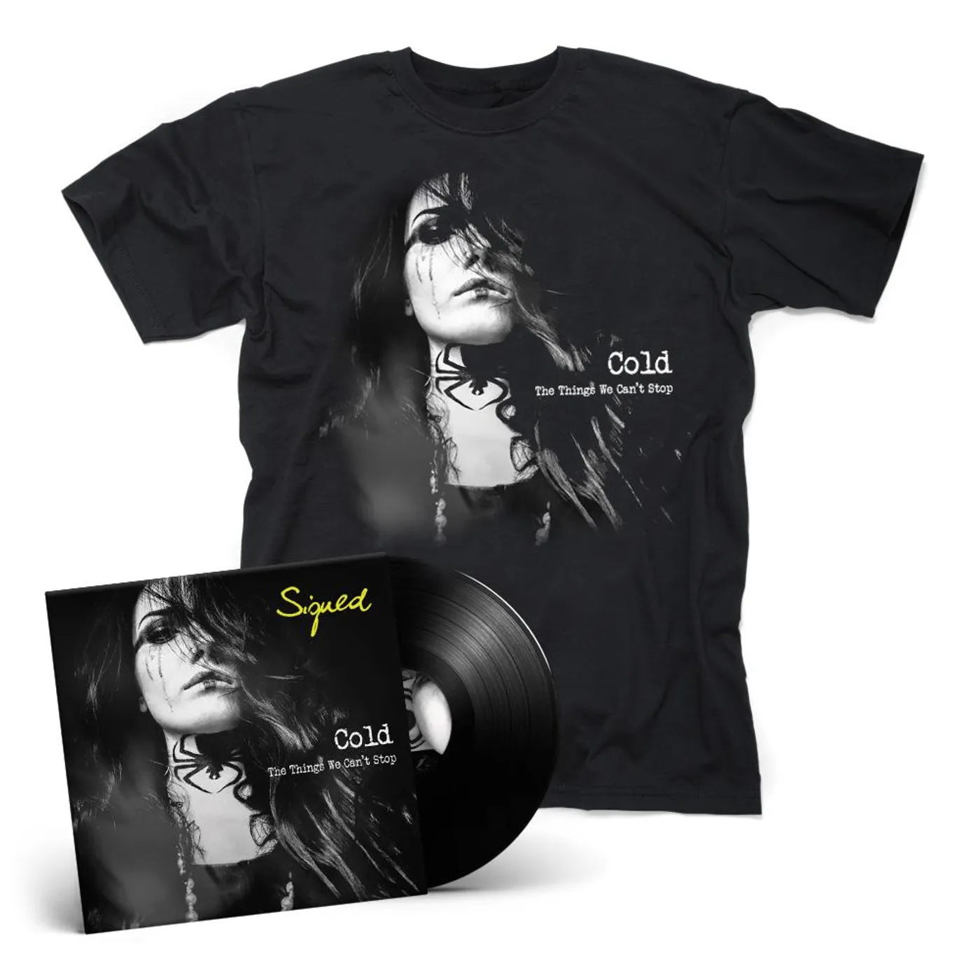 Cold - The Things We Can't Stop SIGNED LP + Tee