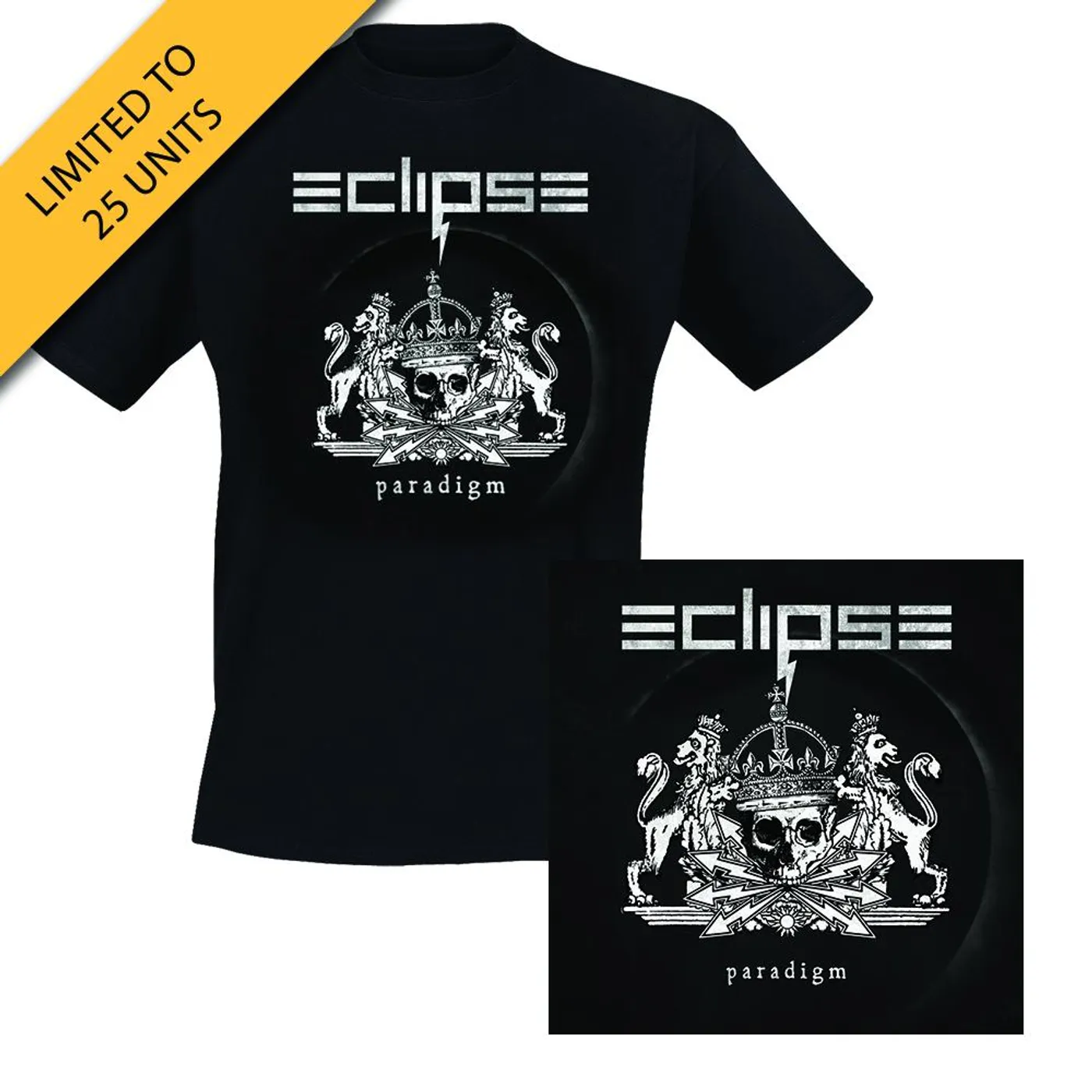 Frontiers Eclipse - Paradigm White LP + Album Tee
