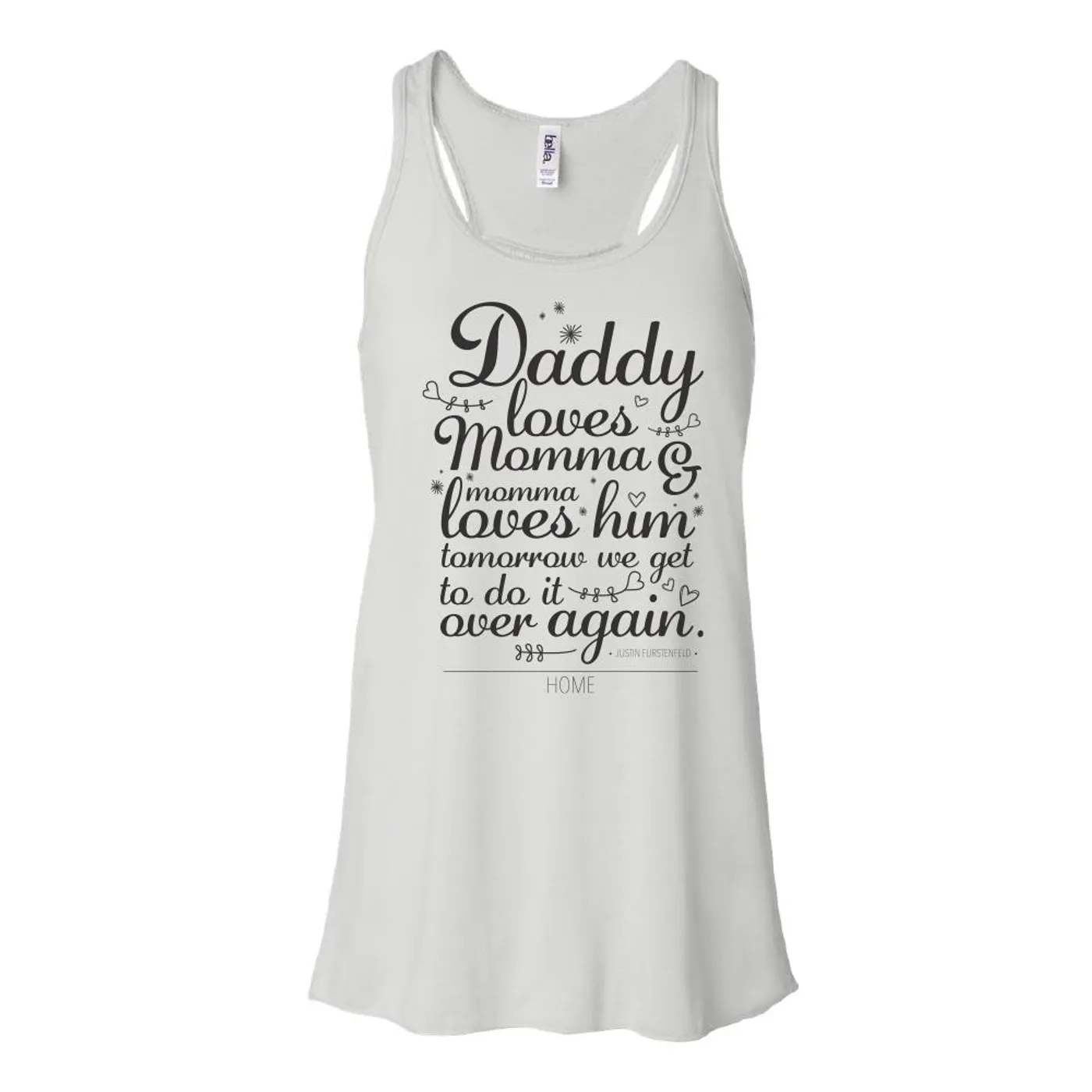 Gunner Black Co Justin Furstenfeld - Home Lyrics Womens Flowy Tank