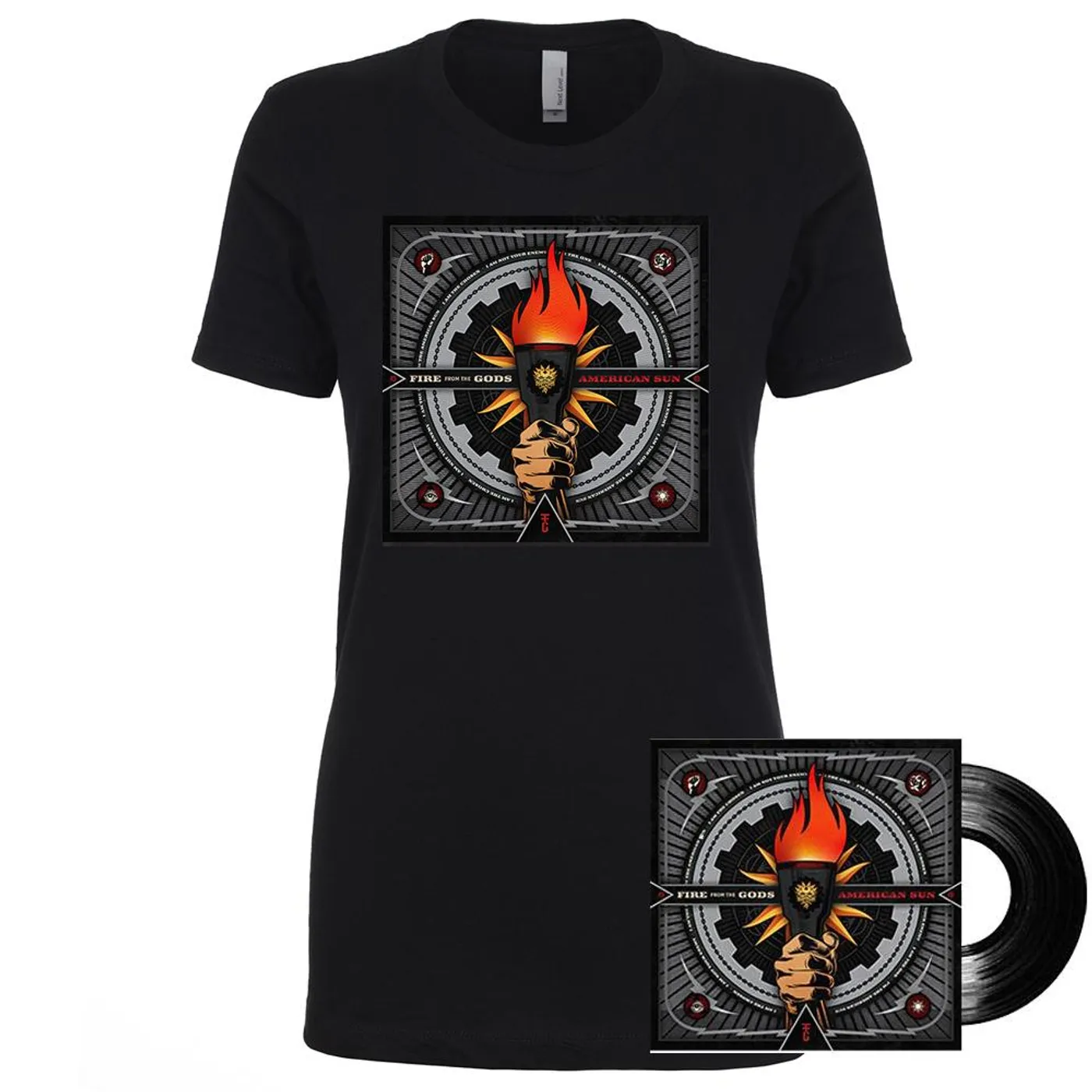 Fire From The Gods - E7Lg Fire From the Gods - Women's Album Tee + Signed Vinyl Bundle