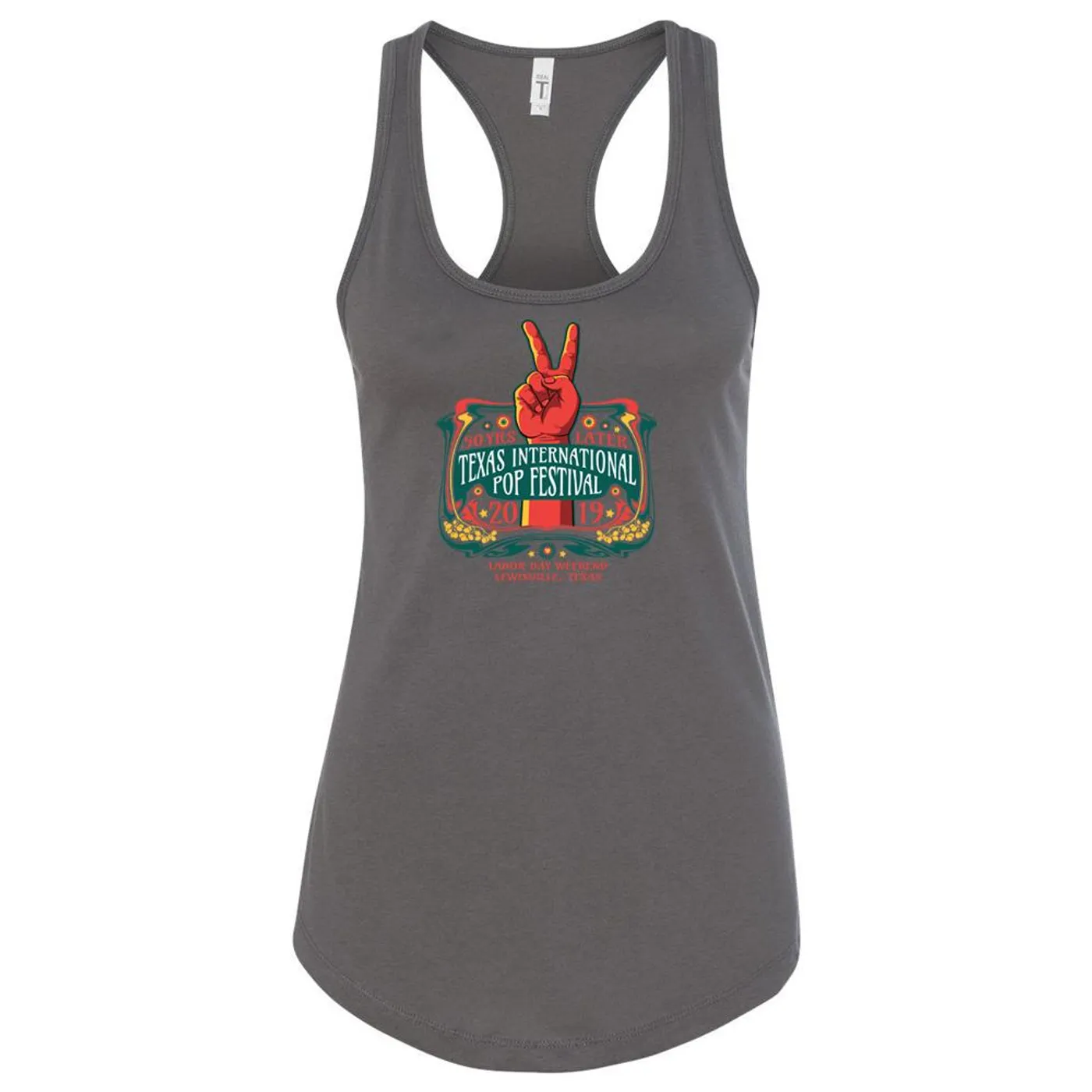 Texas International Pop Festival - Ladies Logo Tank (Grey)