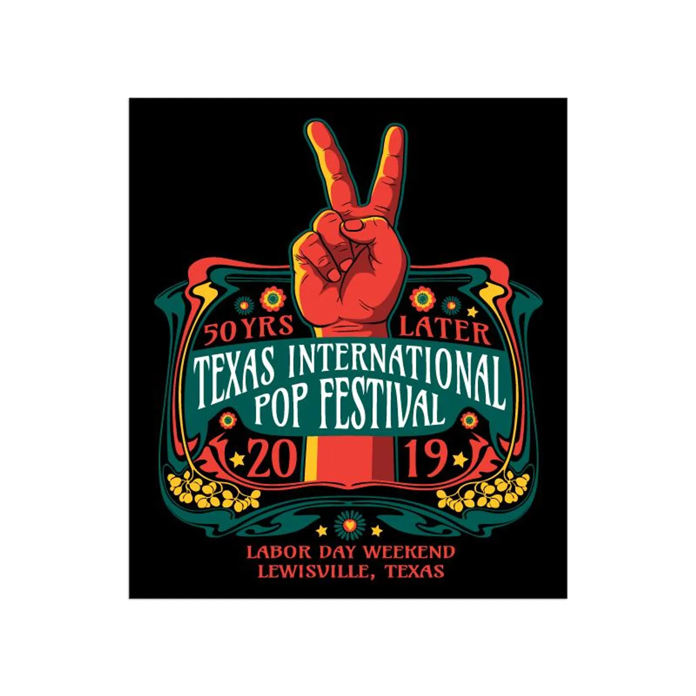 Texas International Pop Festival - Sticker