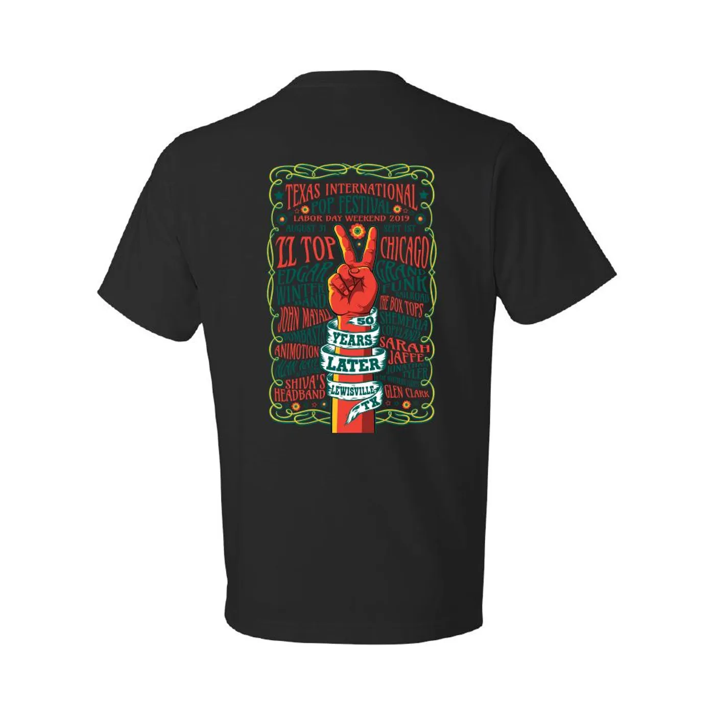 Texas International Pop Festival - Logo Tee (Black)