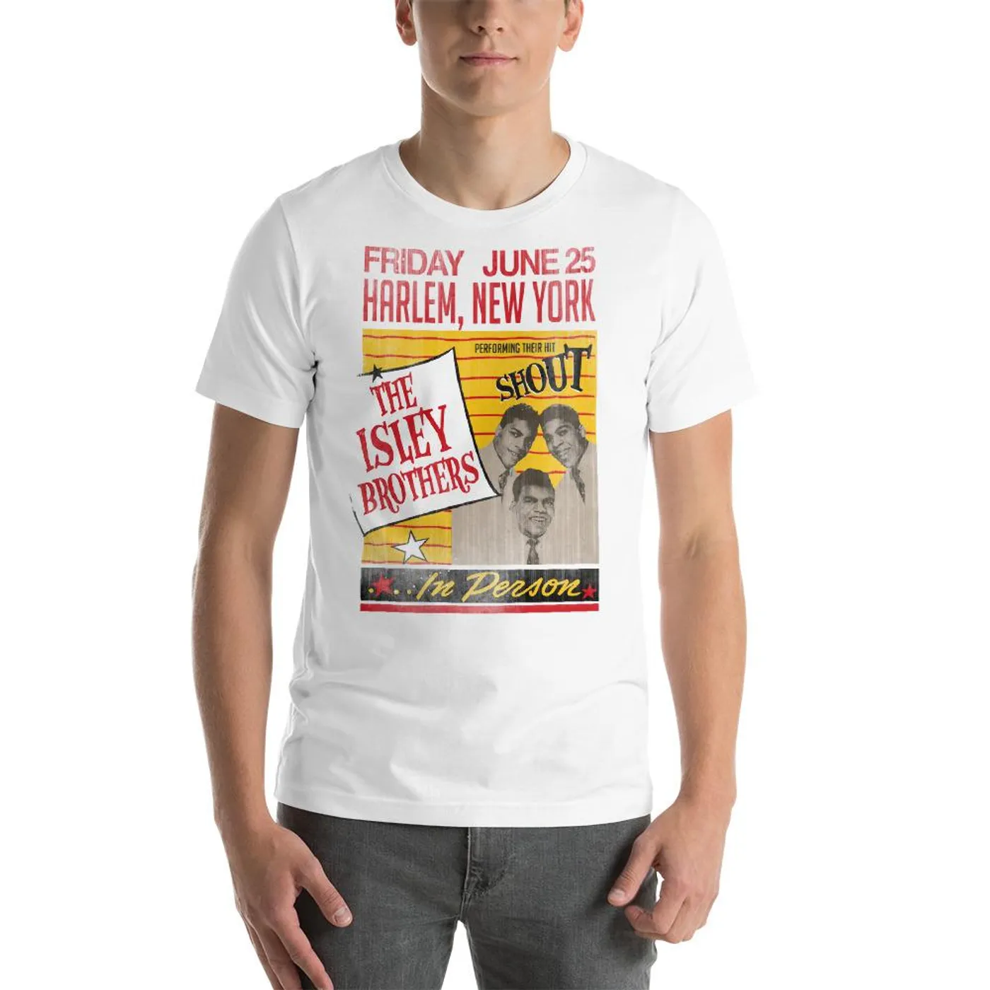 The Isley Brothers - Vintage Harlem Tee (White)